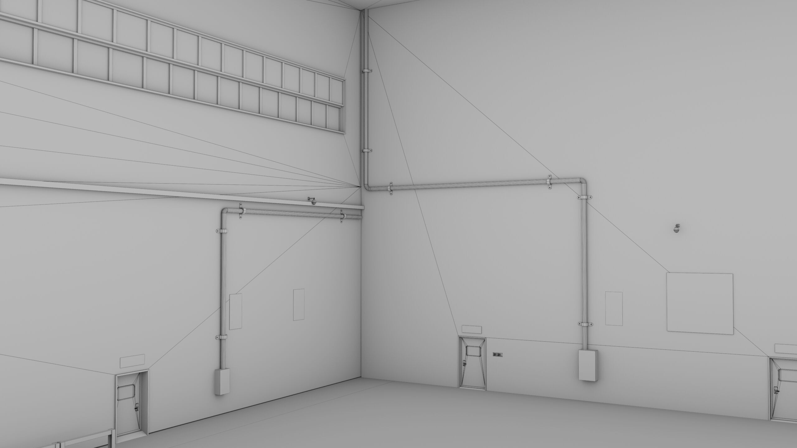 Logistic Cargo Warehouse Interior and Exterior All PBR Textures Low-poly 3D model_53