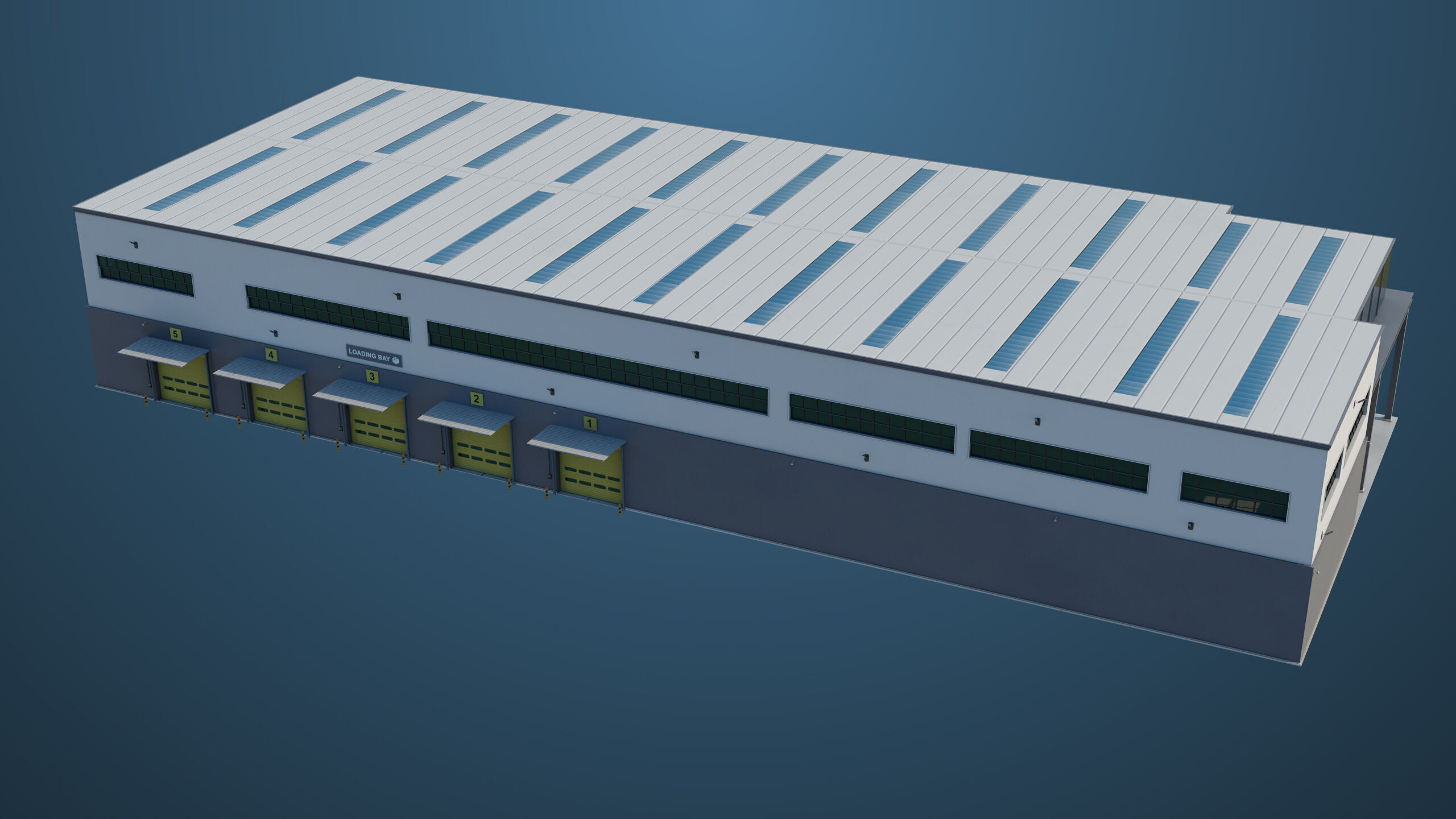 Logistic Cargo Warehouse Interior and Exterior All PBR Textures Low-poly 3D model_3