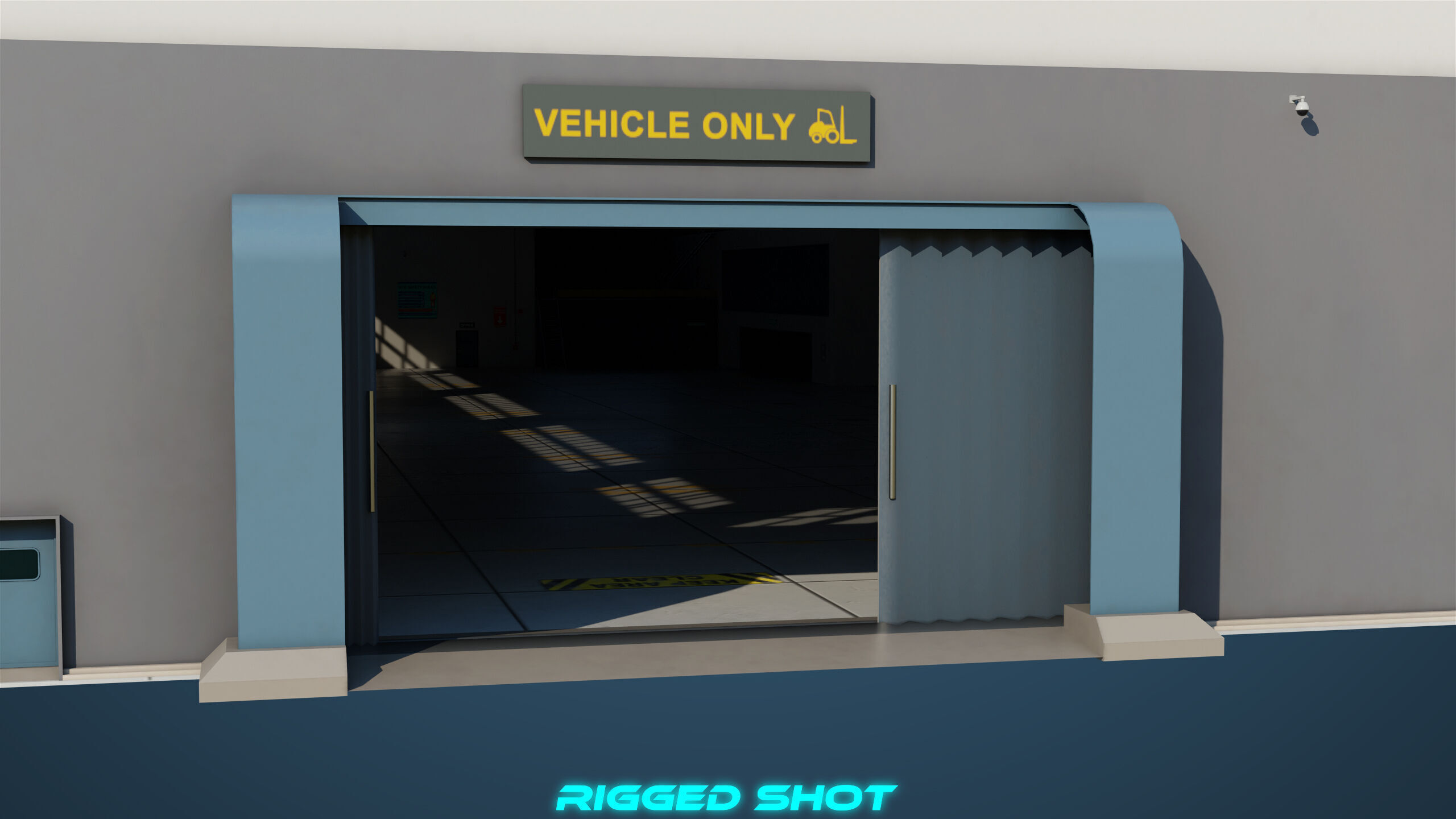 Logistic Cargo Warehouse Interior and Exterior All PBR Textures Low-poly 3D model_14