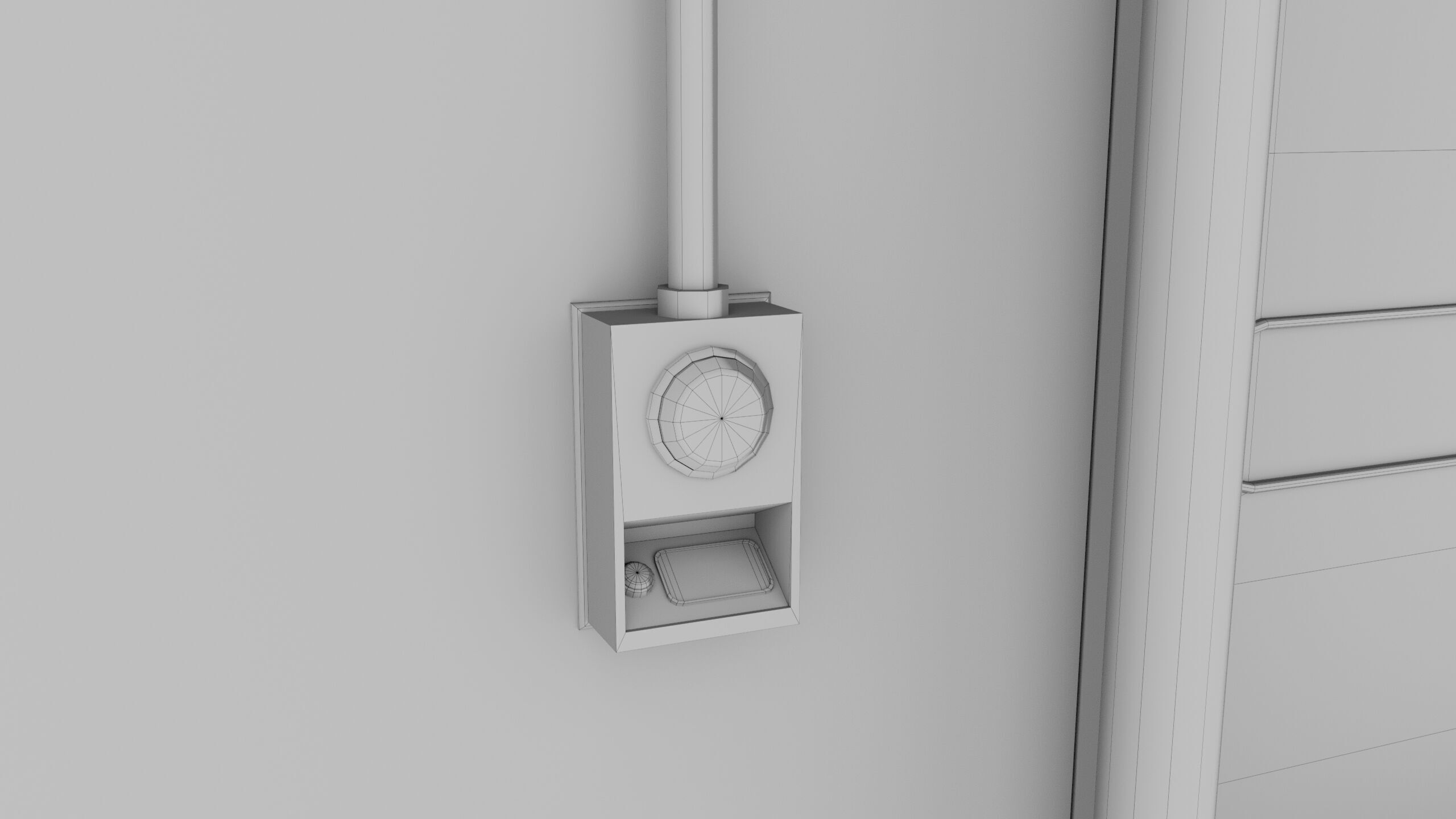 Logistic Cargo Warehouse Interior and Exterior All PBR Textures Low-poly 3D model_45