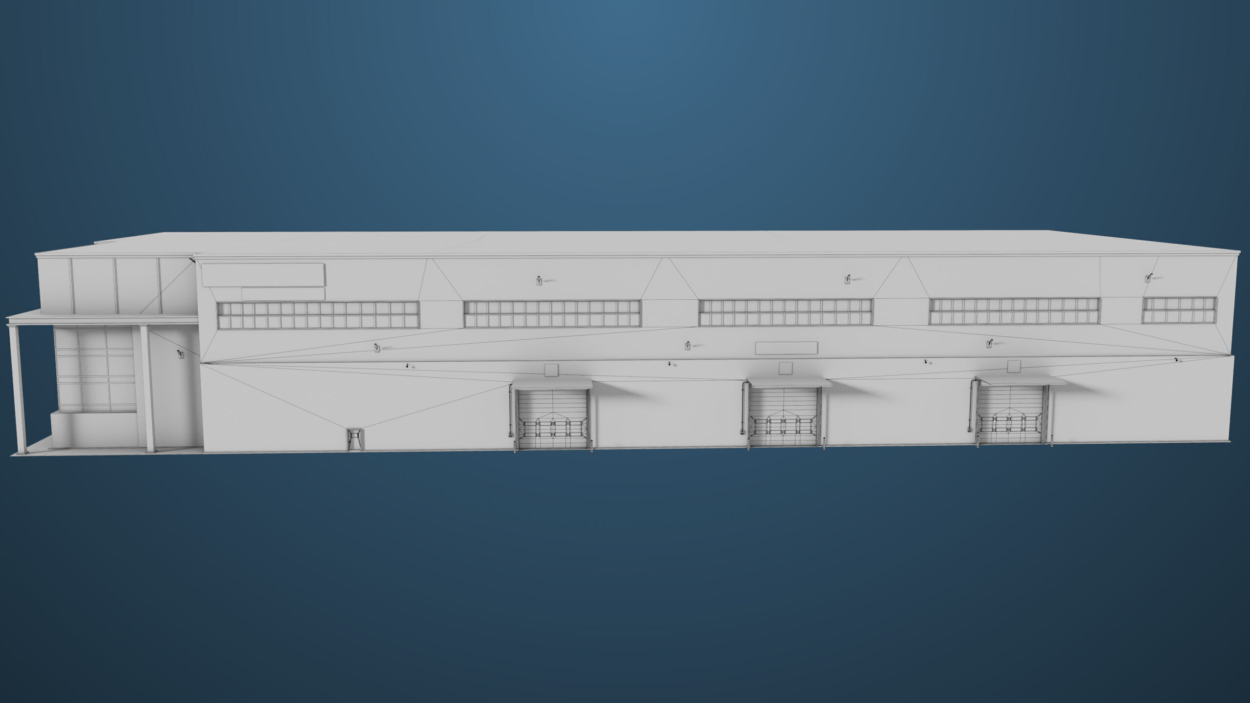 Logistic Cargo Warehouse Interior and Exterior All PBR Textures Low-poly 3D model_39