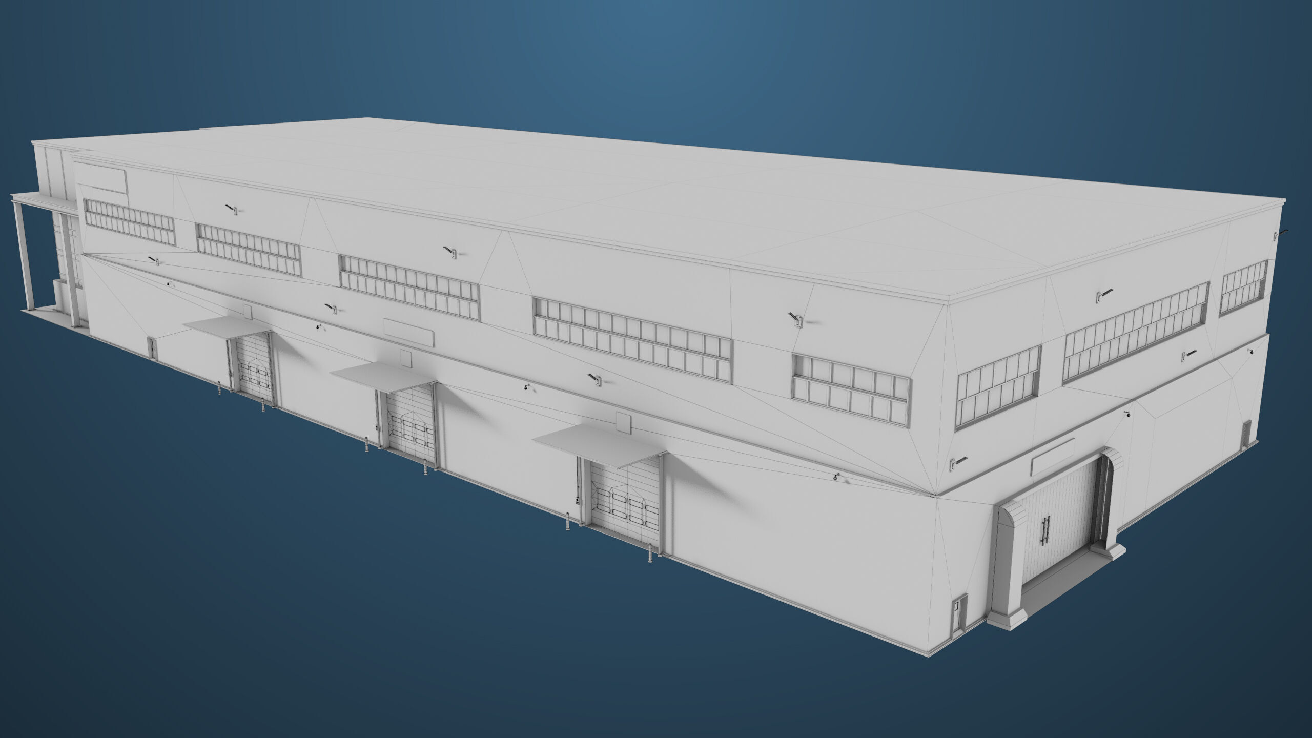 Logistic Cargo Warehouse Interior and Exterior All PBR Textures Low-poly 3D model_38