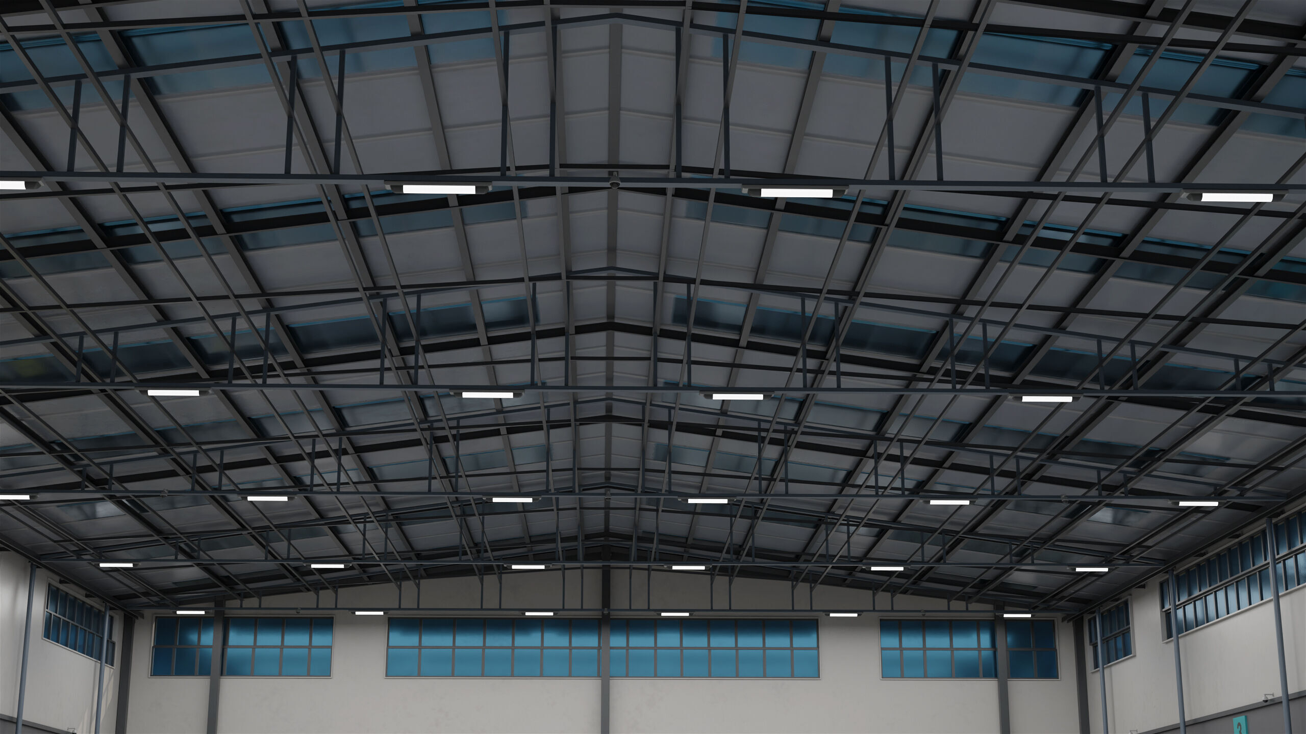 Logistic Cargo Warehouse Interior and Exterior All PBR Textures Low-poly 3D model_33