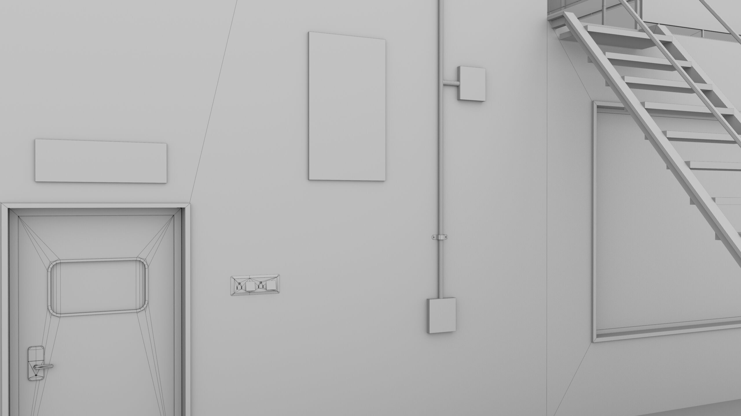 Logistic Cargo Warehouse Interior and Exterior All PBR Textures Low-poly 3D model_60