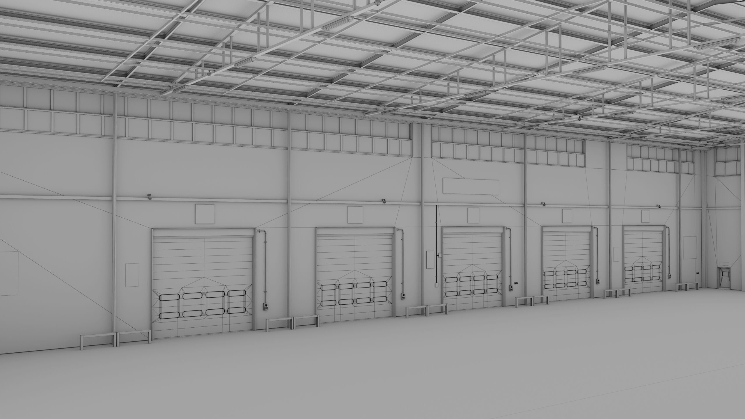 Logistic Cargo Warehouse Interior and Exterior All PBR Textures Low-poly 3D model_50