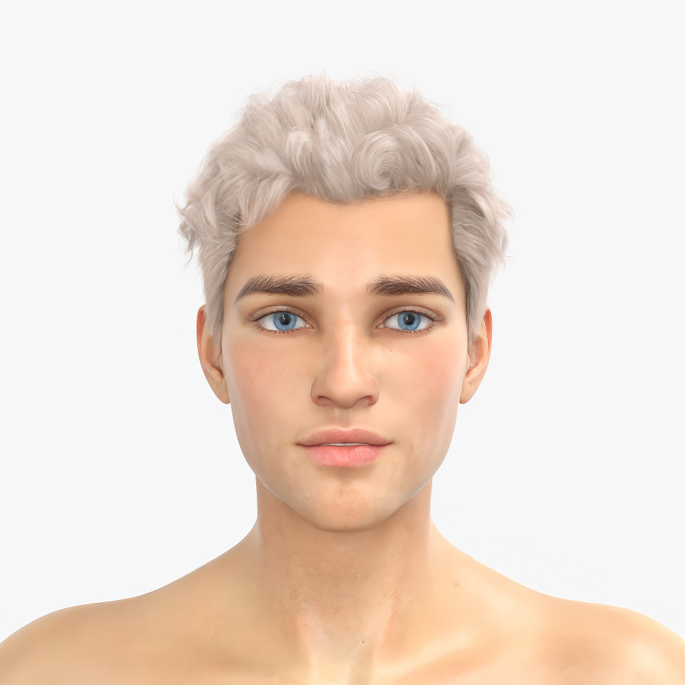 Achilles Myrmidons Greek Warrior Rigged Low-poly 3D model_7