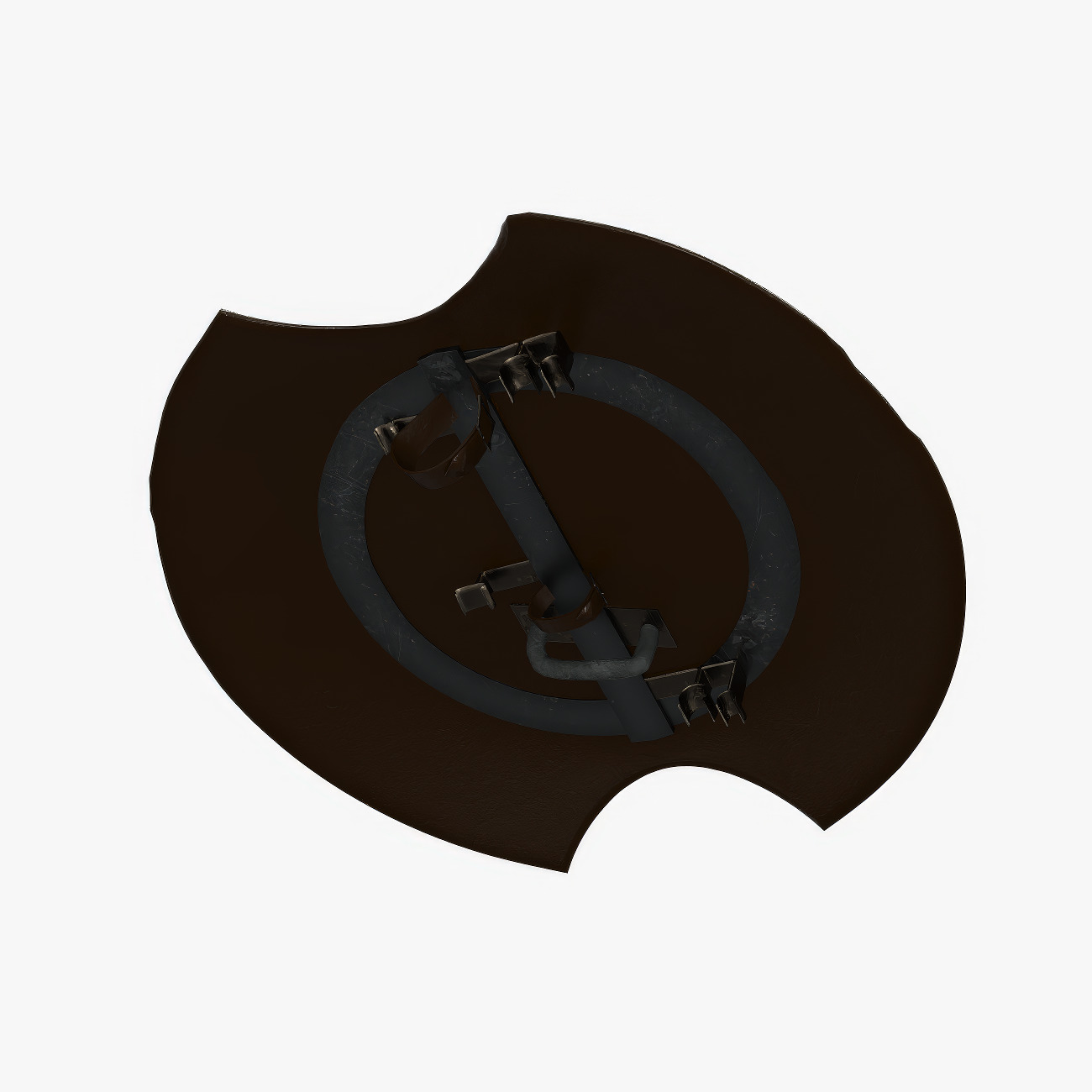 Achilles Myrmidons Greek Warrior Rigged Low-poly 3D model_25