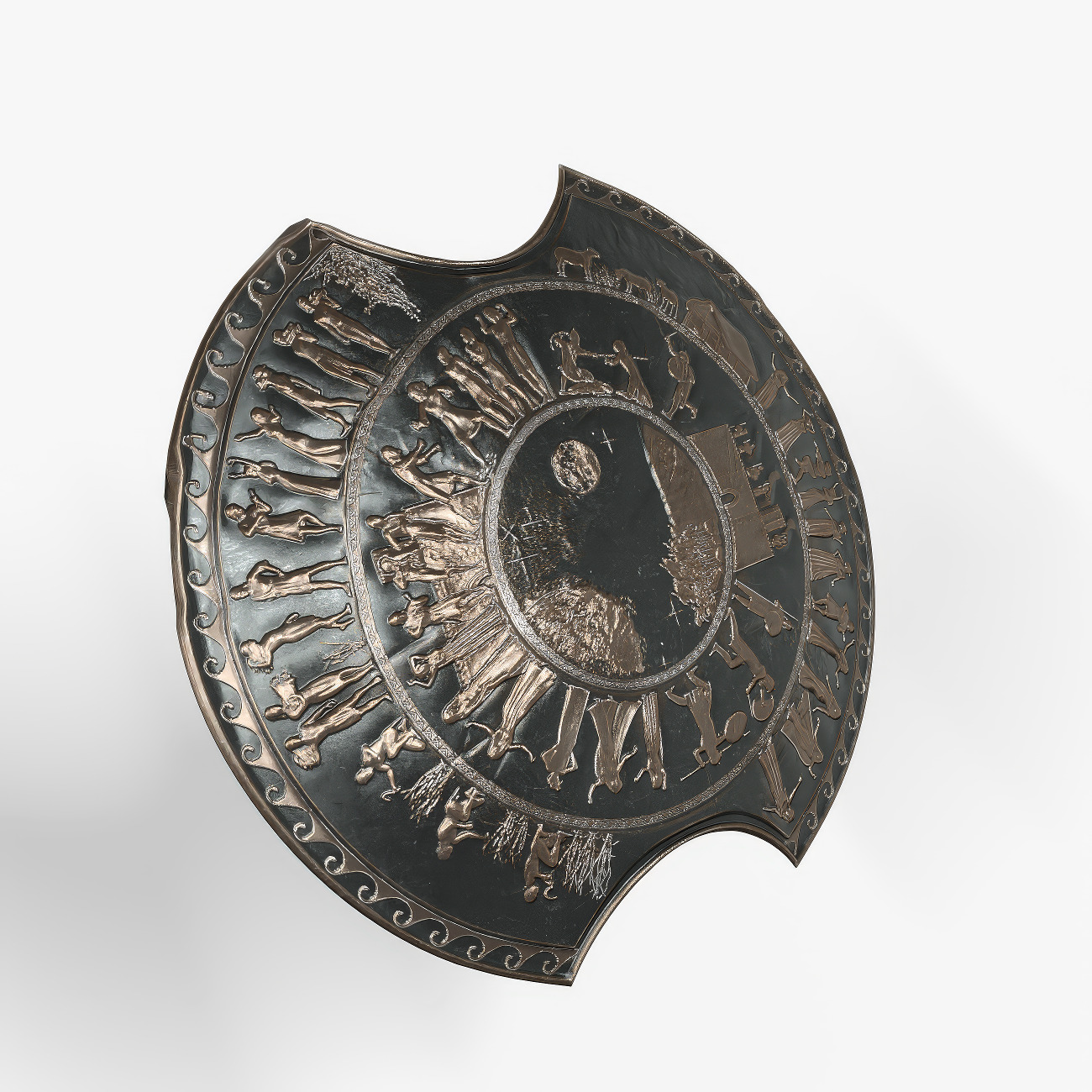 Achilles Myrmidons Greek Warrior Rigged Low-poly 3D model_24