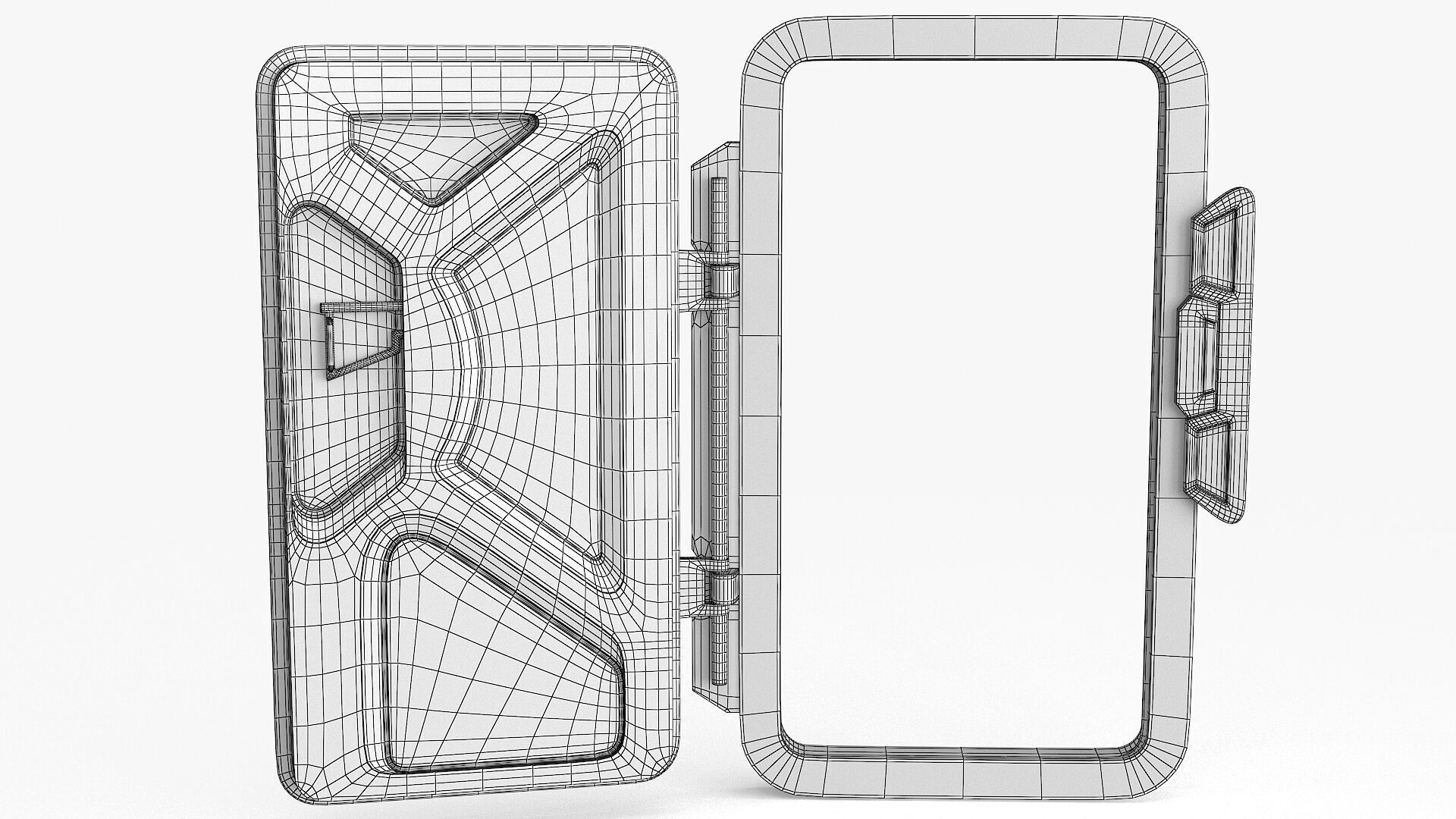 SciFi Bunker Door v2 Low-poly 3D model_19