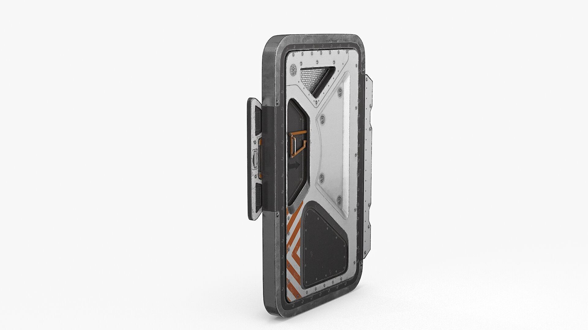 SciFi Bunker Door v2 Low-poly 3D model_16