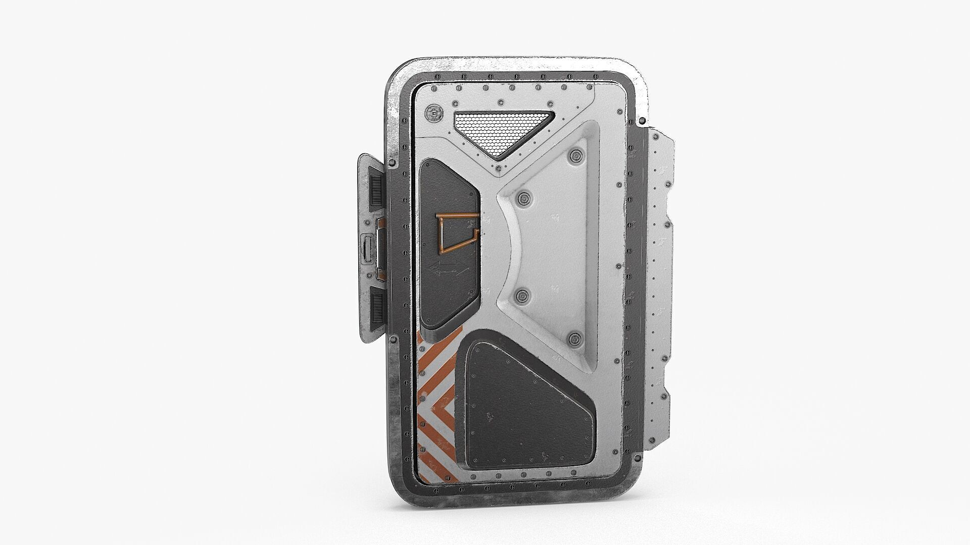 SciFi Bunker Door v2 Low-poly 3D model_15