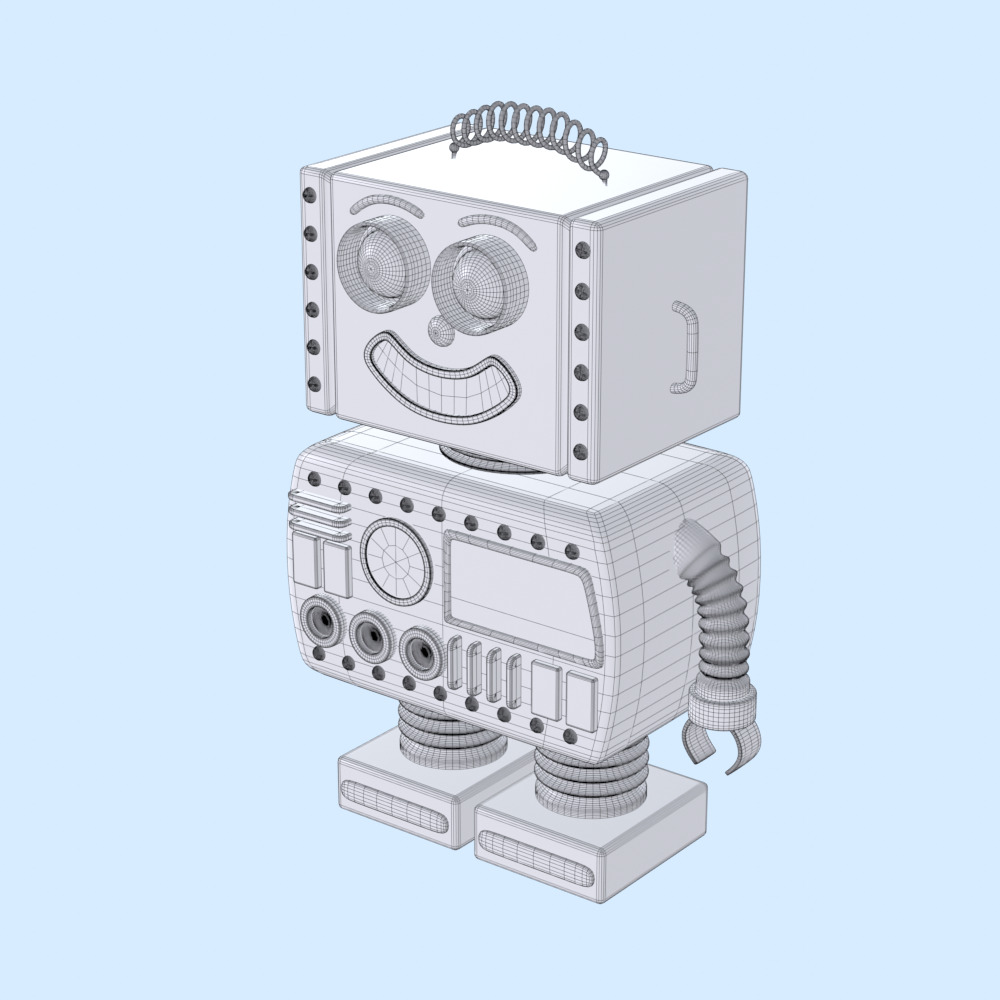 Toy Robot 3D model_5