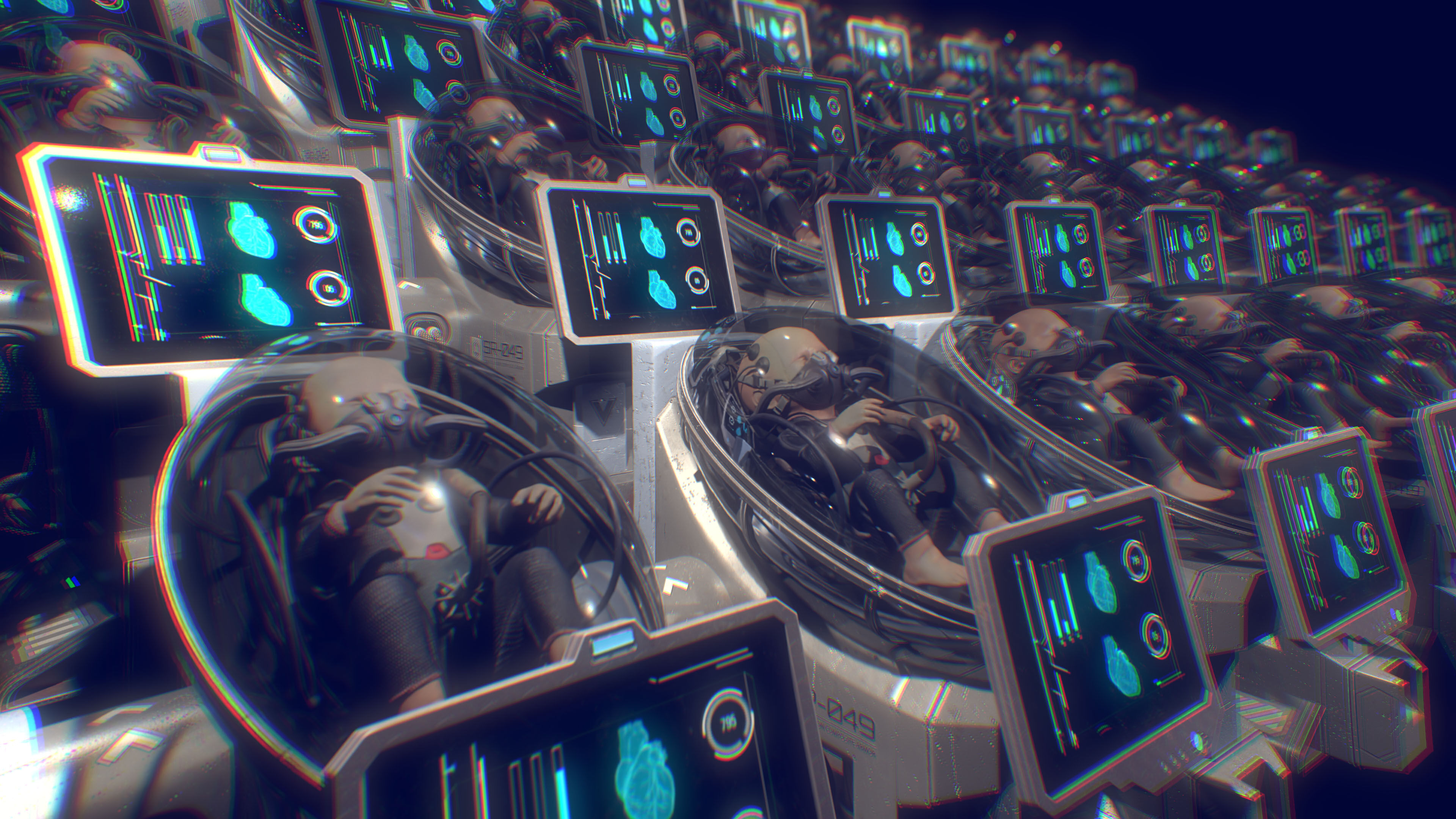 Baby In Capsule Low-poly 3D model_5