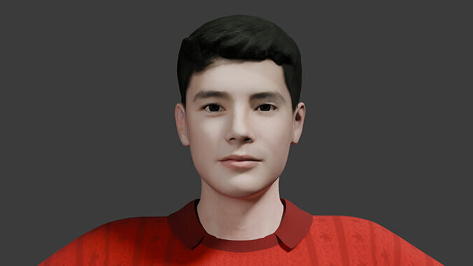 ELKAN BAGGOTT - INDONESIAN FOOTBALL PLAYER 3D model