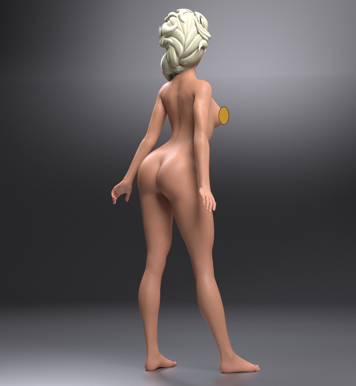 Princess Elsa 3D print model_2