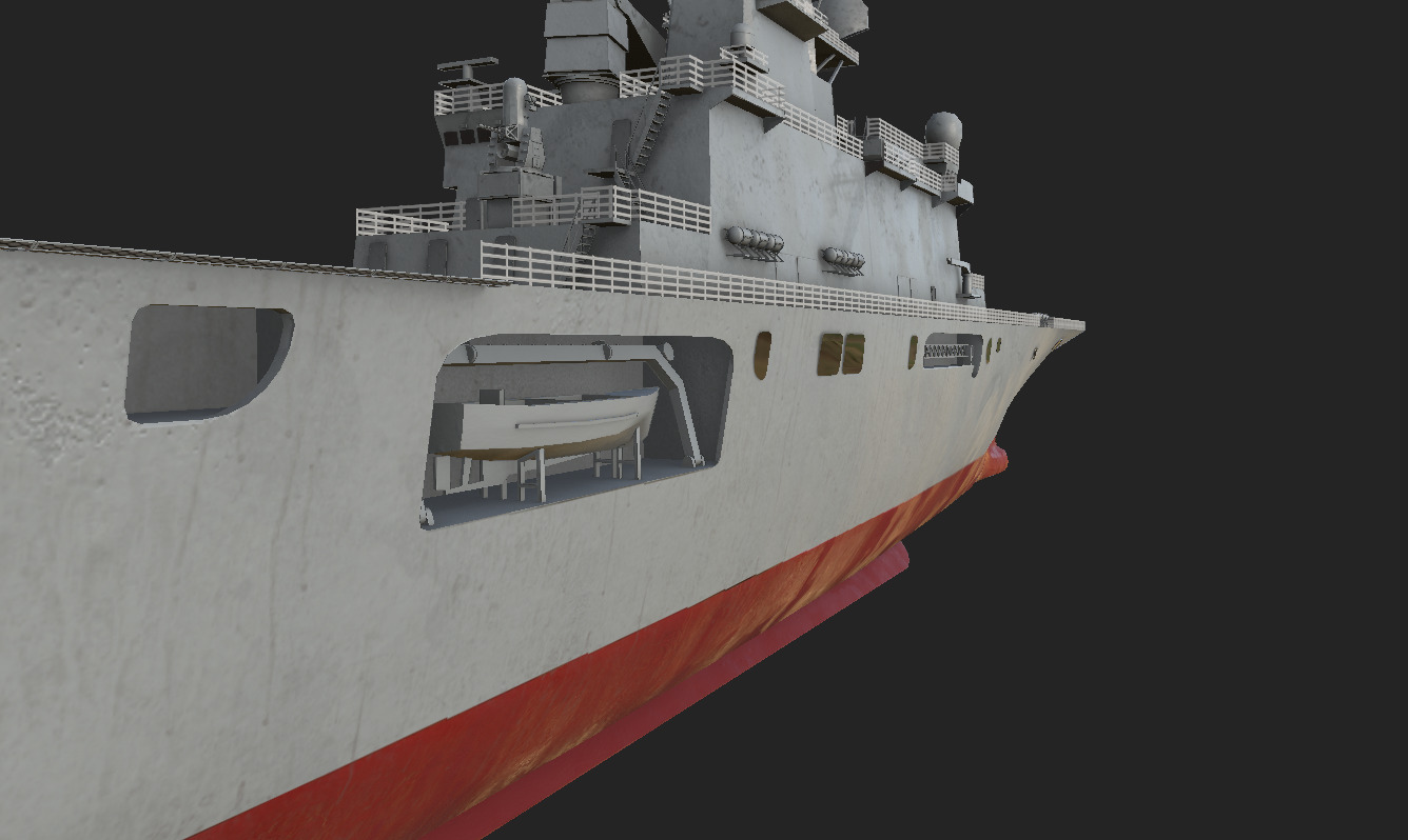 Osumi-class tank landing ship 3D model 3D model_10