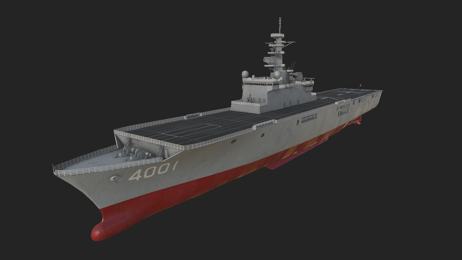 Osumi-class tank landing ship 3D model 3D model_7
