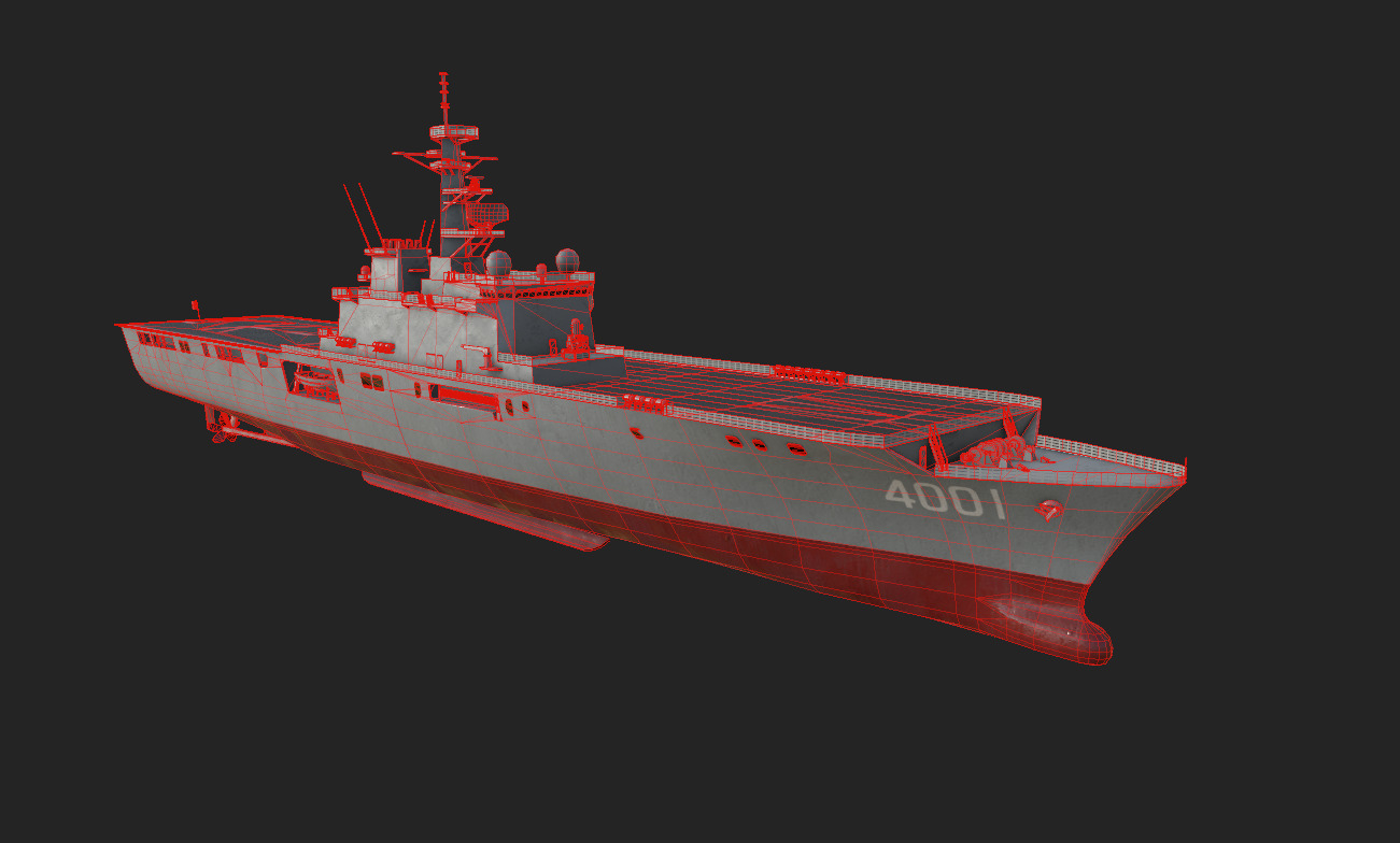 Osumi-class tank landing ship 3D model 3D model_14