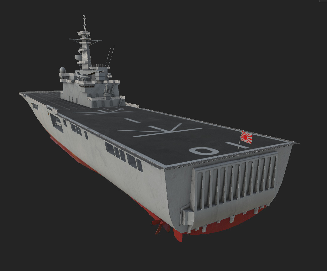 Osumi-class tank landing ship 3D model 3D model_5