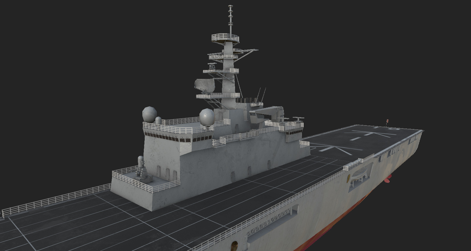 Osumi-class tank landing ship 3D model 3D model_2