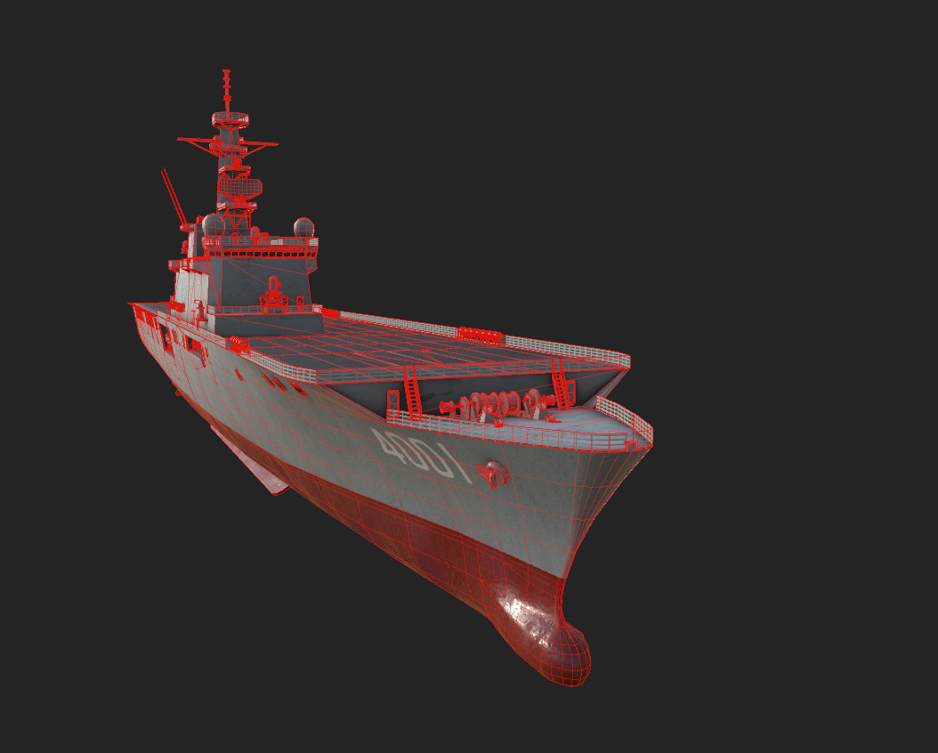 Osumi-class tank landing ship 3D model 3D model_15
