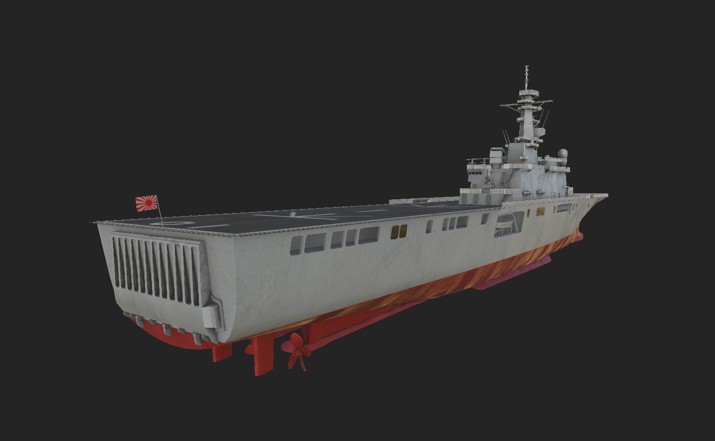 Osumi-class tank landing ship 3D model 3D model_12