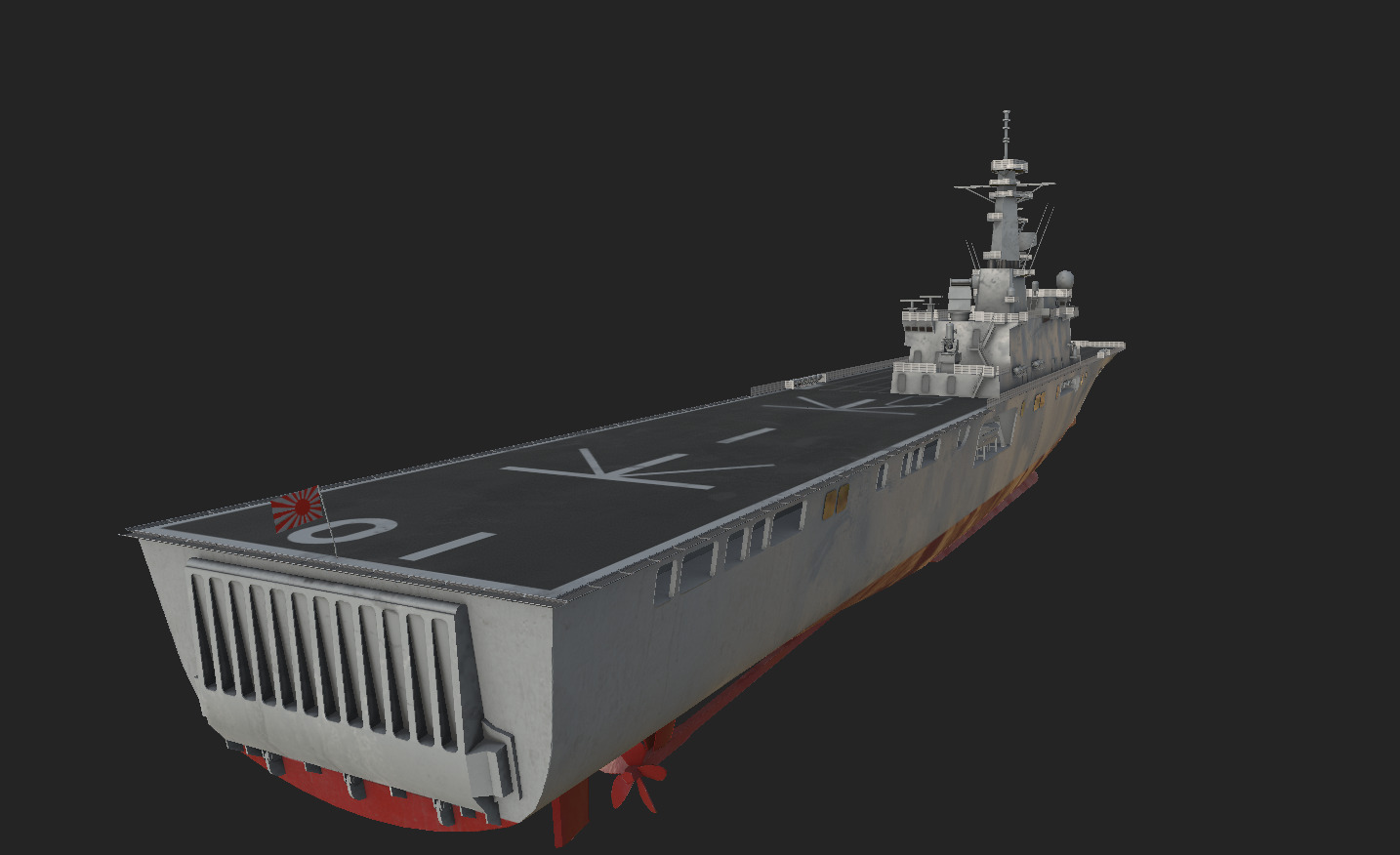 Osumi-class tank landing ship 3D model 3D model_11