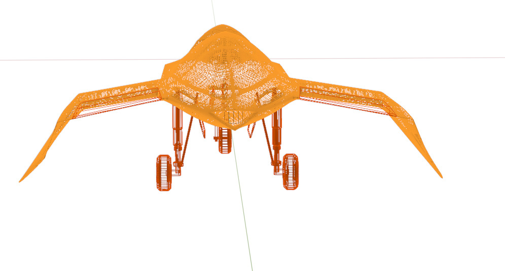 BOEING Black Project - The BIRD OF PREY - Low-poly 3D model_32