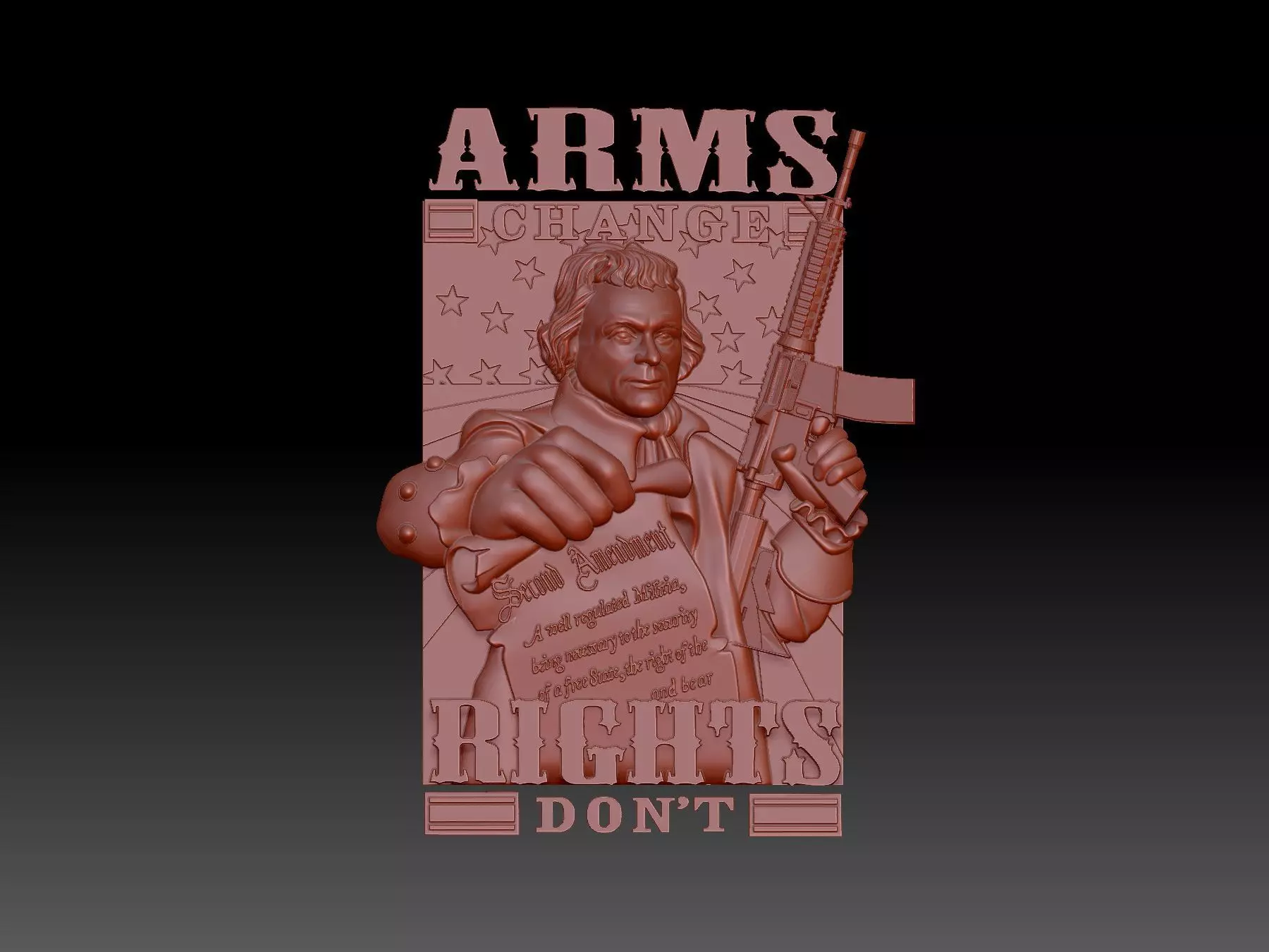 arms rights 3D print model
