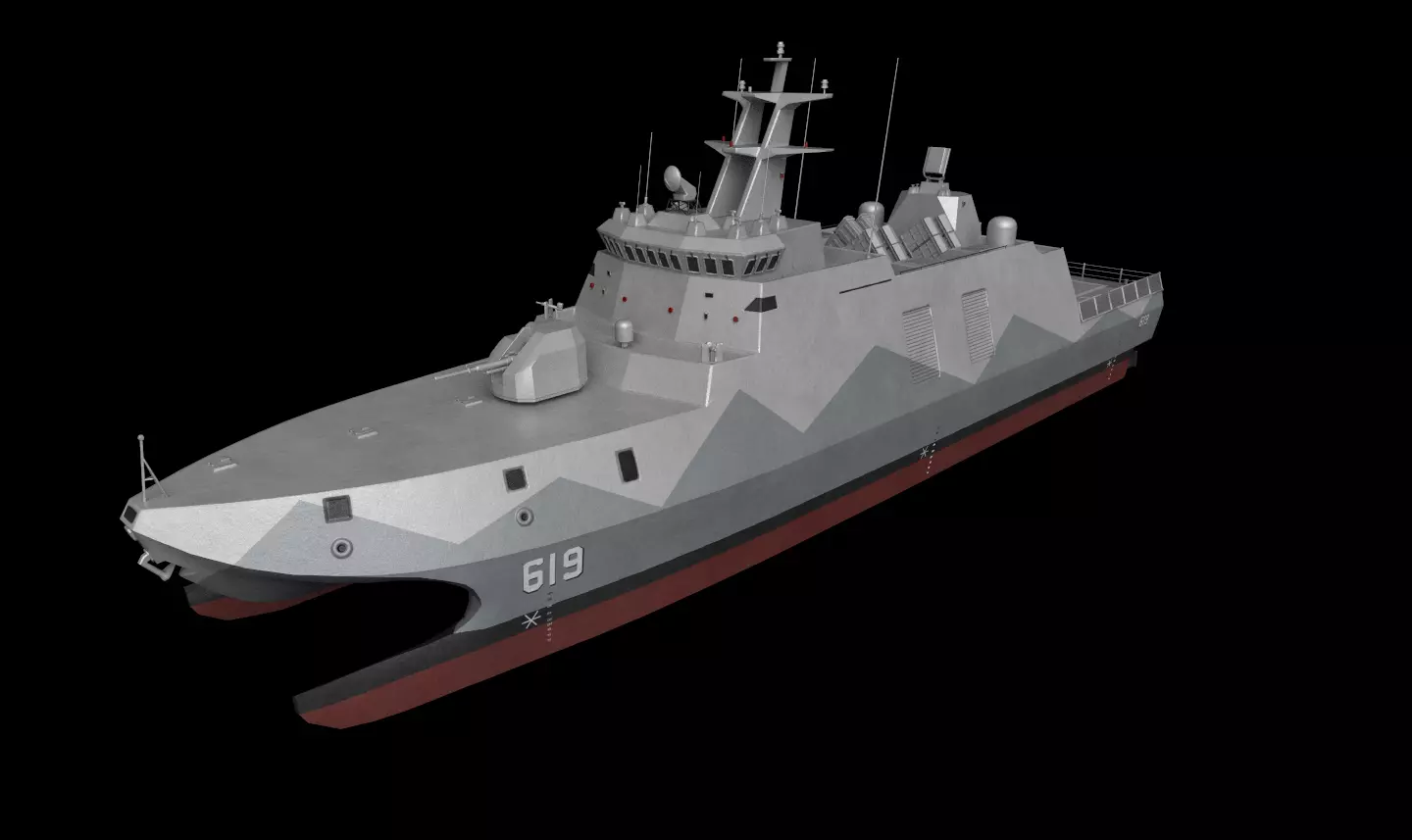 taiwan Tuo Jiang-Class Corvettes  3D model_0