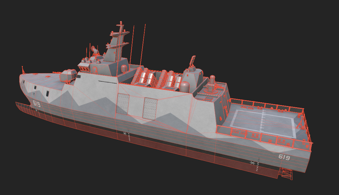 taiwan Tuo Jiang-Class Corvettes  3D model_22