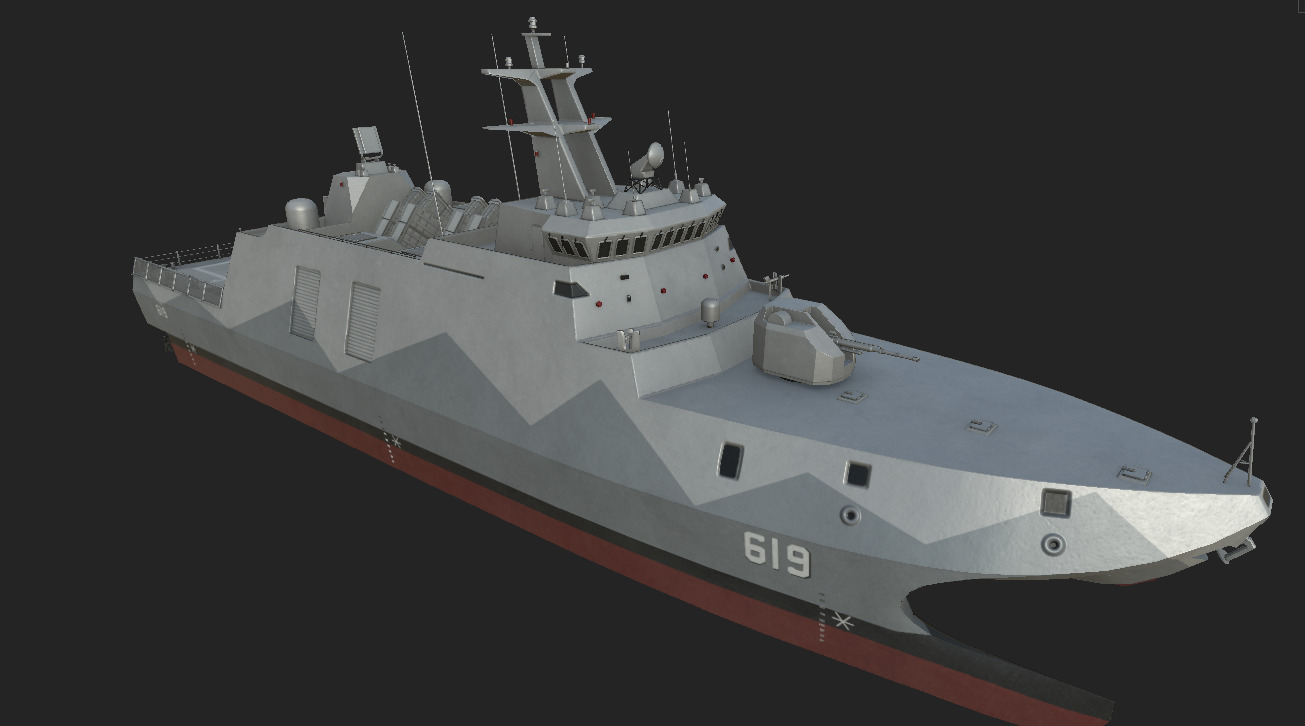 taiwan Tuo Jiang-Class Corvettes  3D model_2