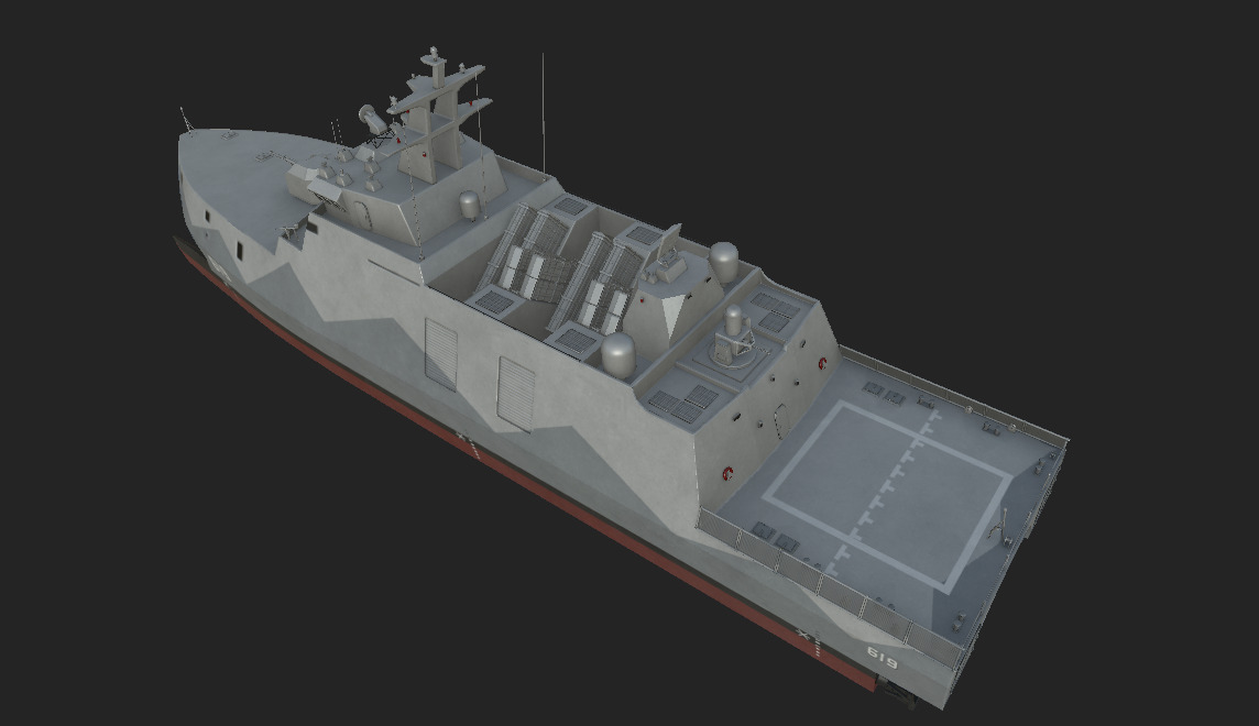 taiwan Tuo Jiang-Class Corvettes  3D model_11
