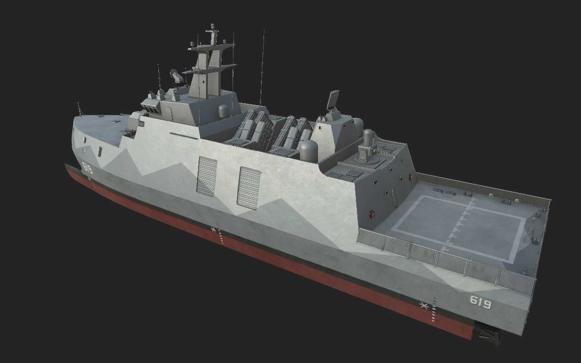 taiwan Tuo Jiang-Class Corvettes  3D model_10