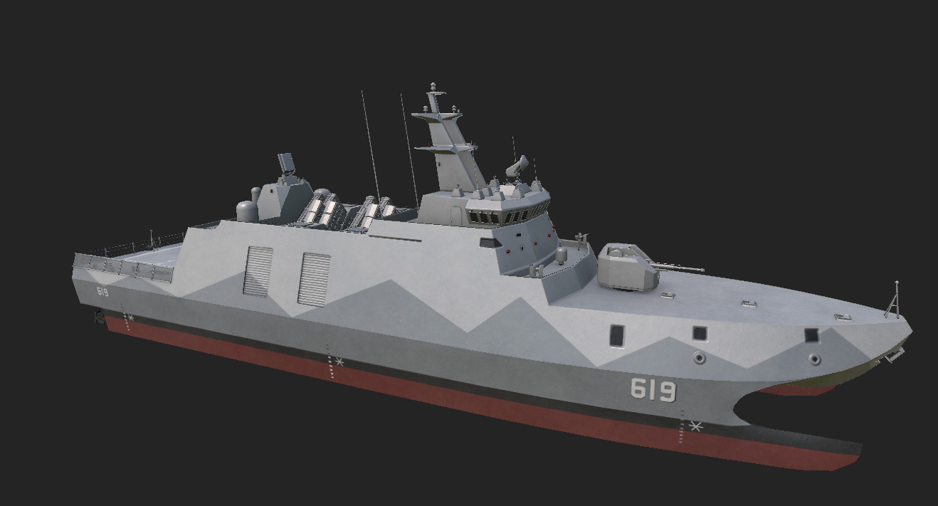 taiwan Tuo Jiang-Class Corvettes  3D model_12
