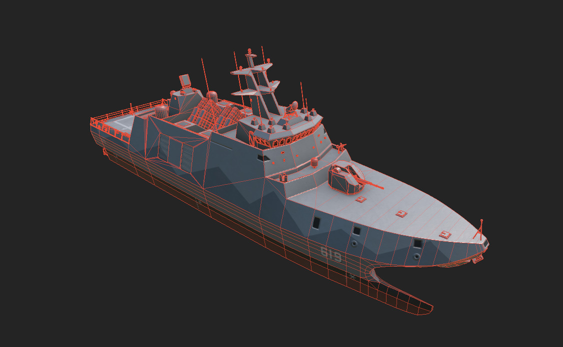 taiwan Tuo Jiang-Class Corvettes  3D model_21