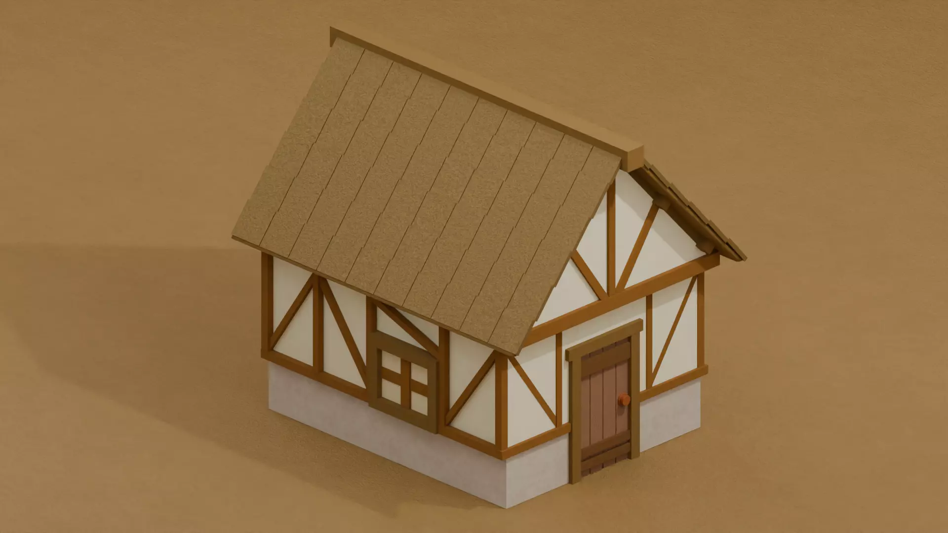 Medieval House Design 1 Low-poly 3D model