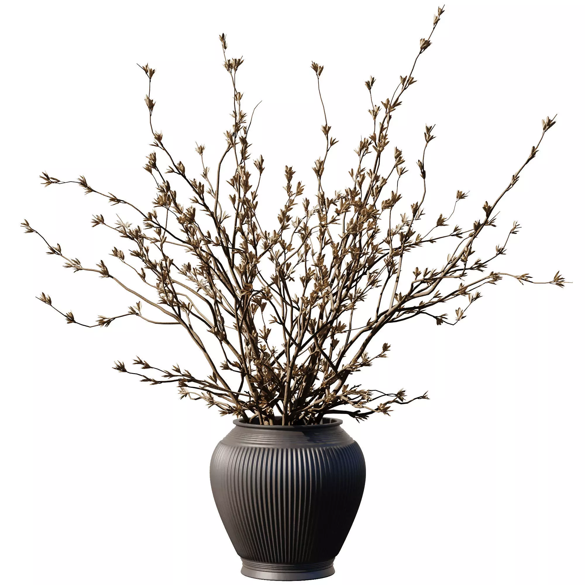 Dry branch Autumn set47 3D model_0