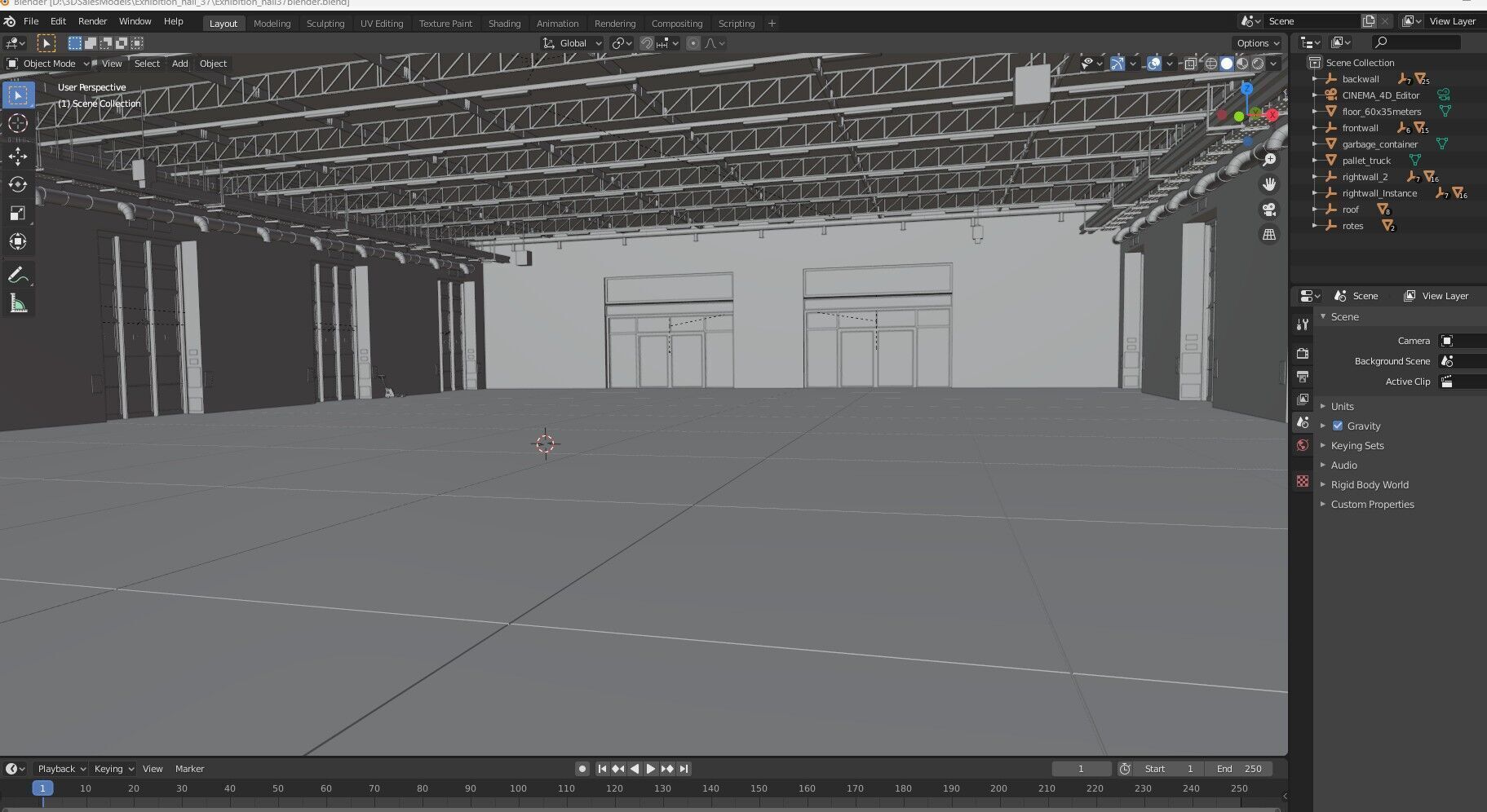 Exhibition Hall 37 3D model_17