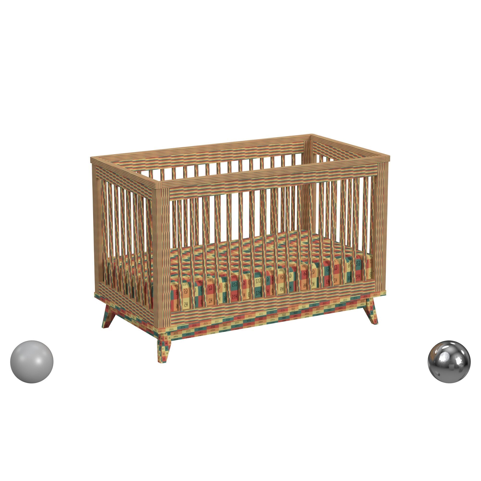 Rowan Cottage Crib 3D model_2