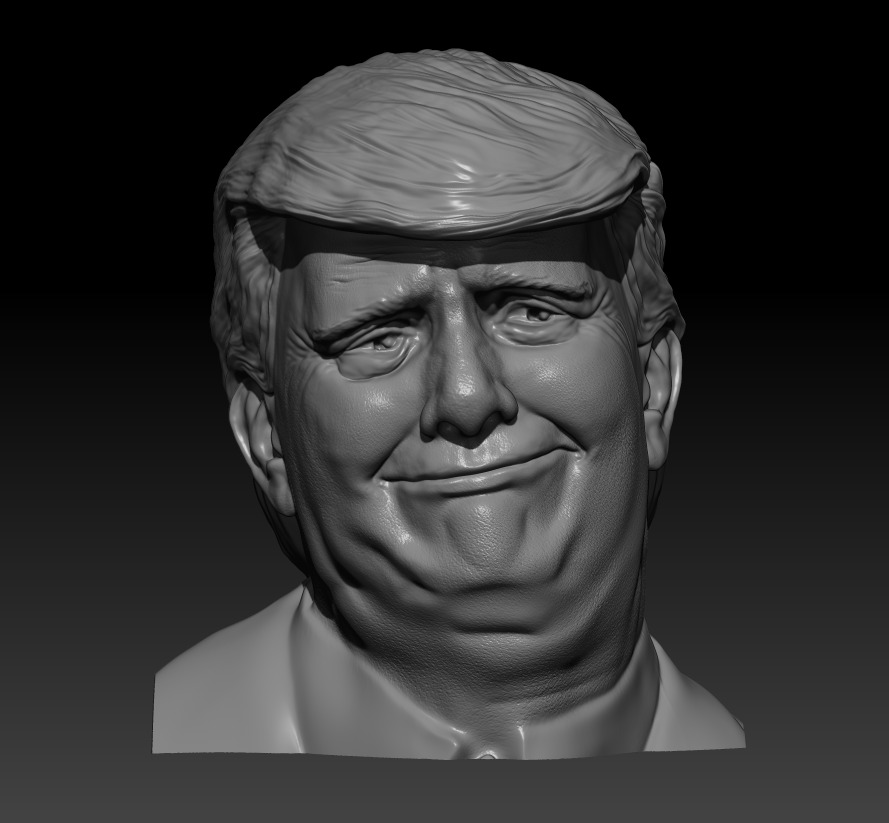 Donald Trump 3D print model_1