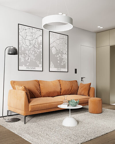 Archineriors vol 68 - minimalist apartment scene 3D model 6