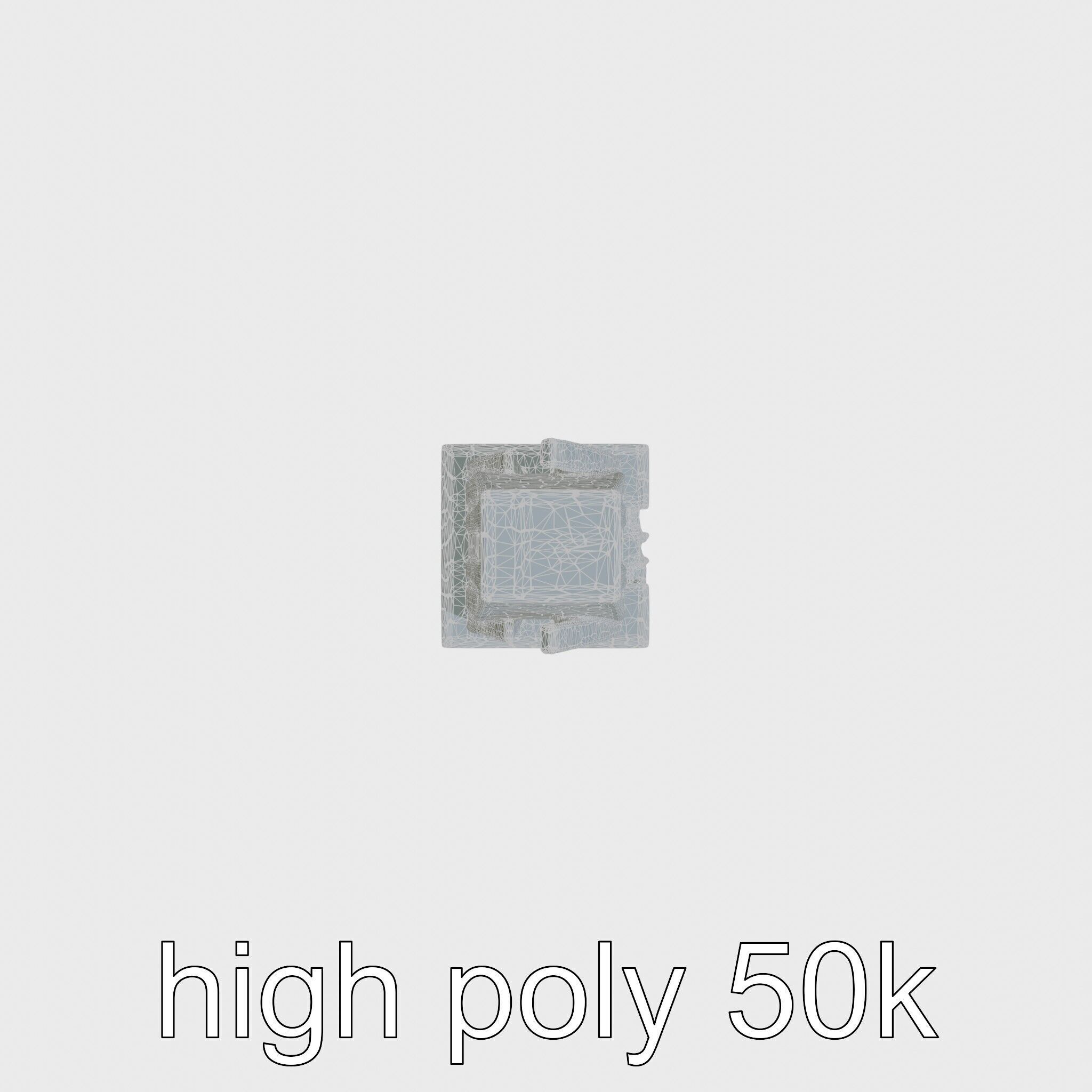 Futuristic Skyscraper Architectural Design Low-poly 3D model_16