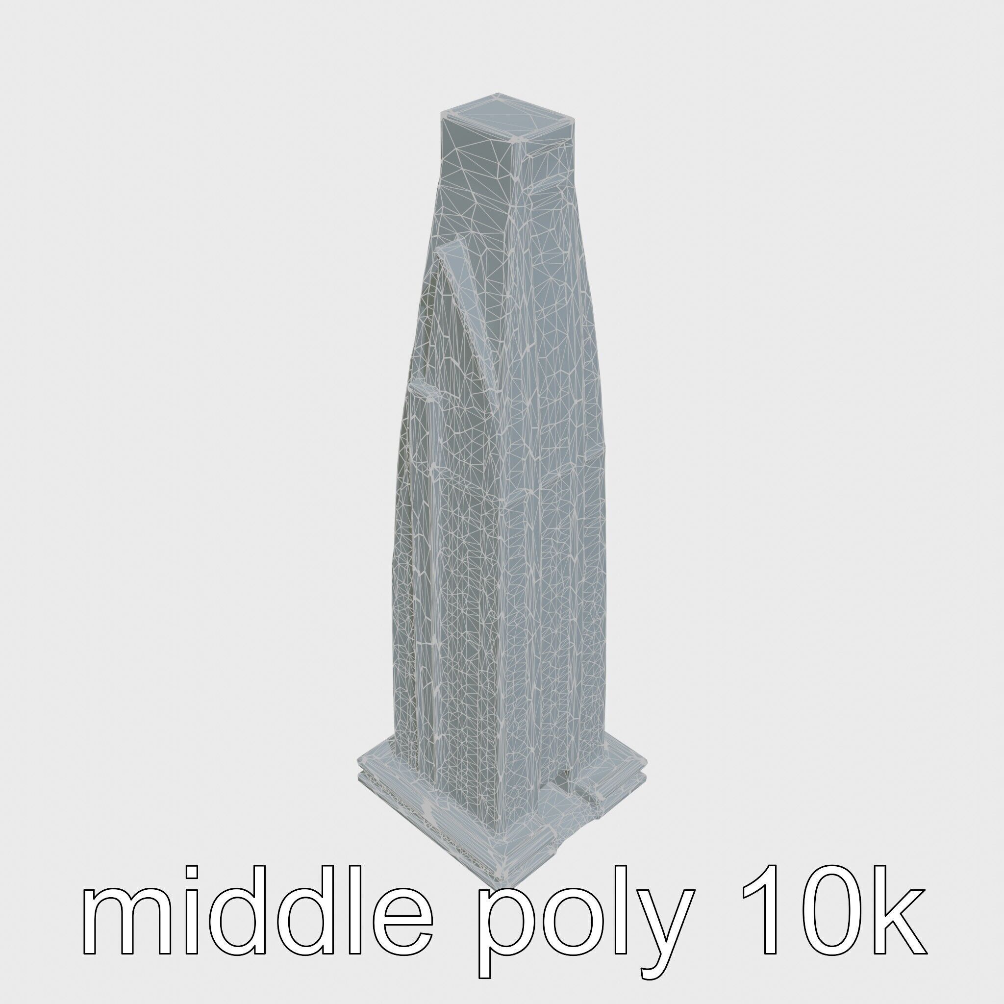 Futuristic Skyscraper Architectural Design Low-poly 3D model_22