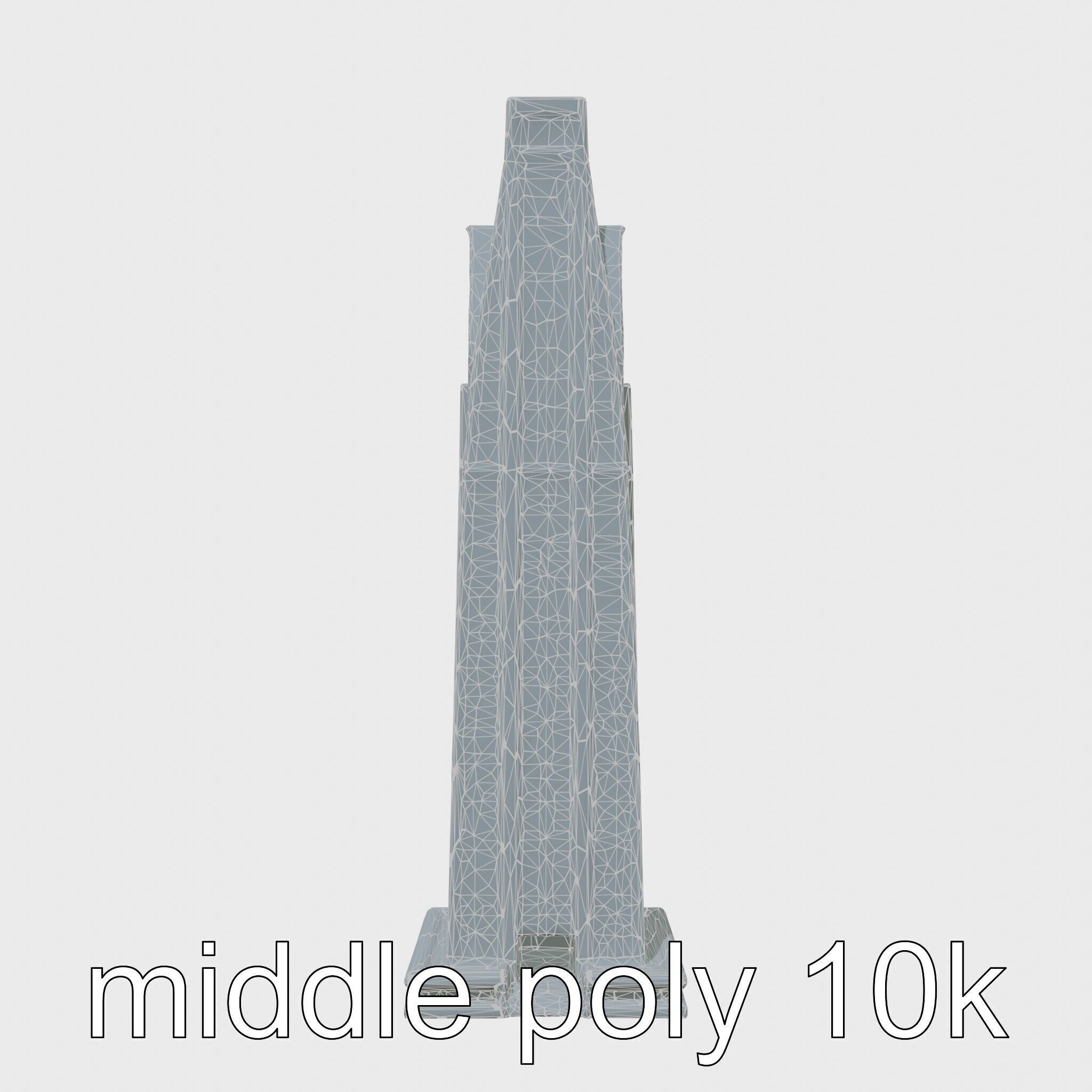 Futuristic Skyscraper Architectural Design Low-poly 3D model_18