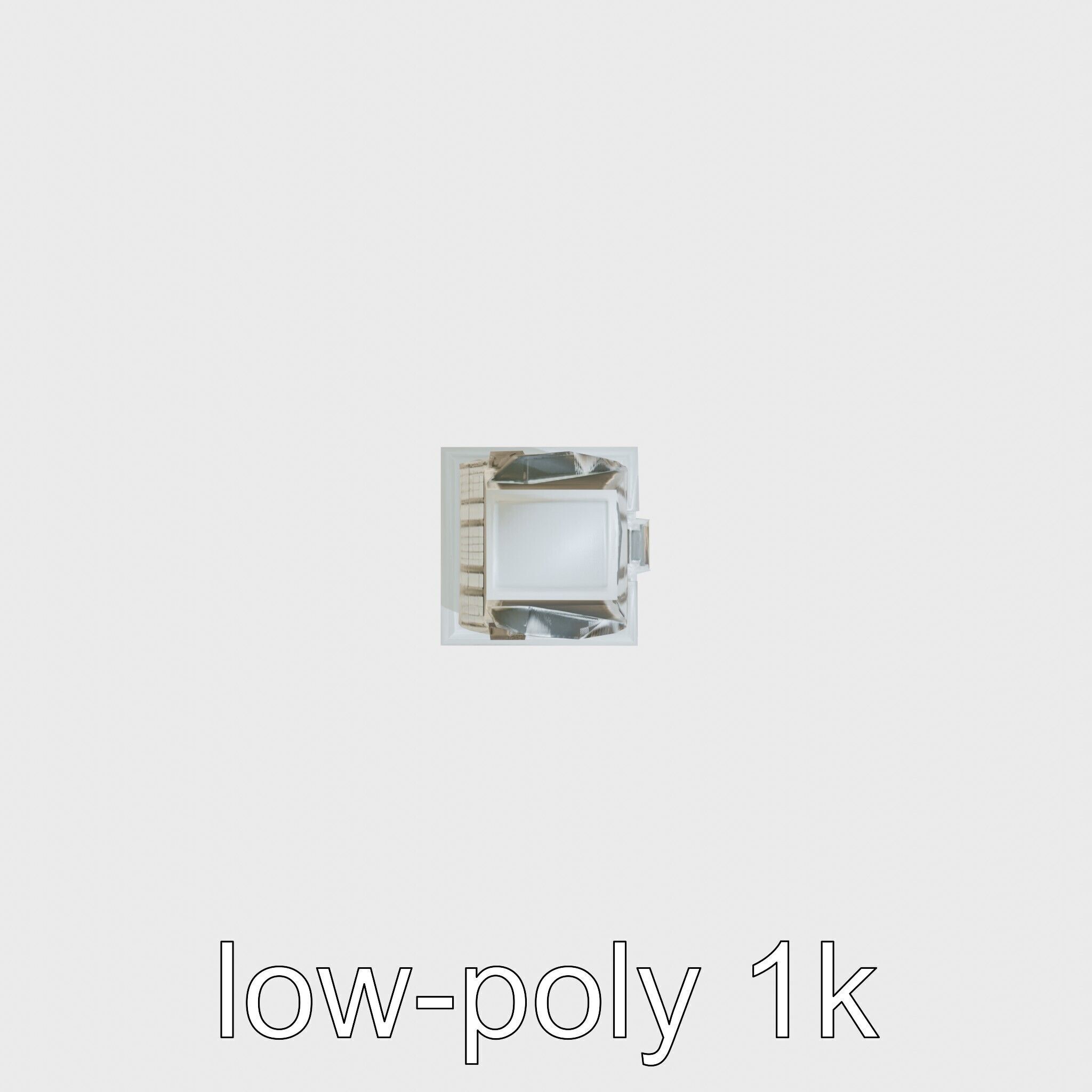 Futuristic Skyscraper Architectural Design Low-poly 3D model_10