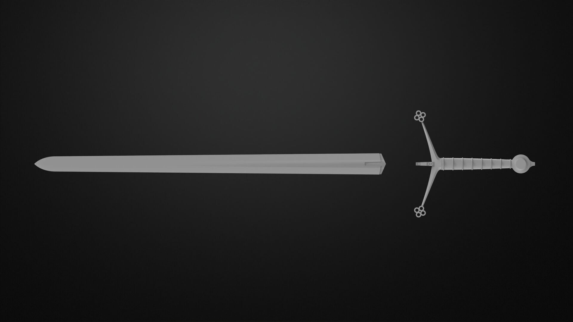 Weapons Encyclopedia 006 Claymore 3D print model_8