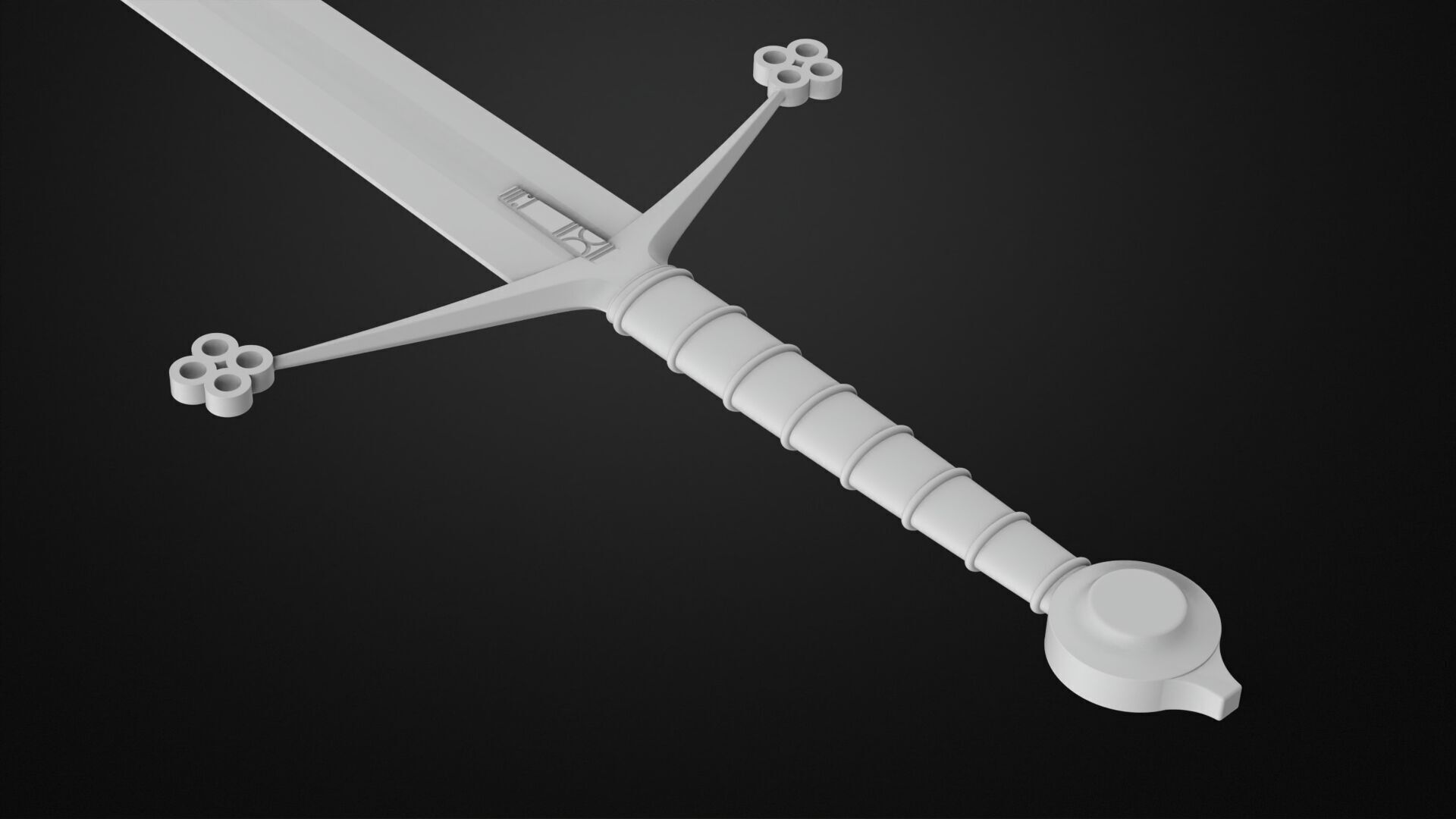 Weapons Encyclopedia 006 Claymore 3D print model_6