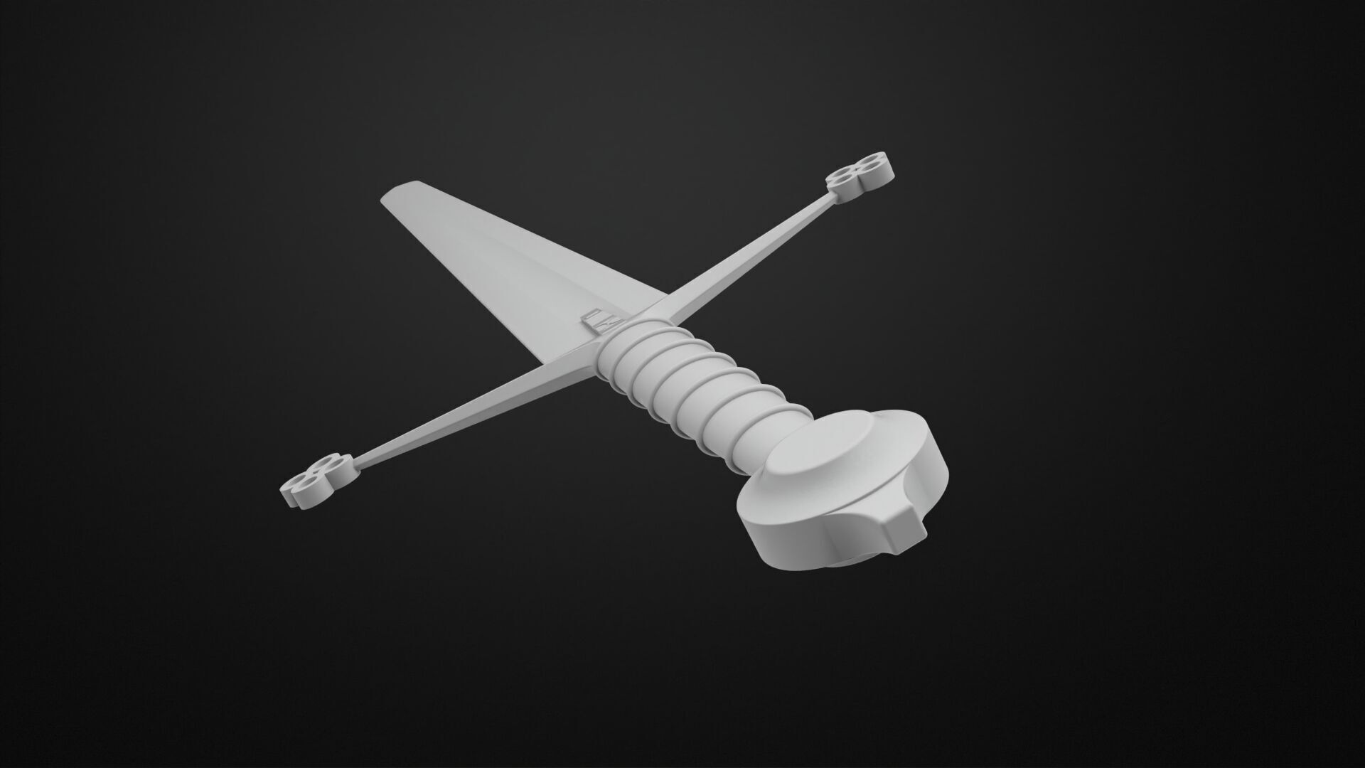 Weapons Encyclopedia 006 Claymore 3D print model_5