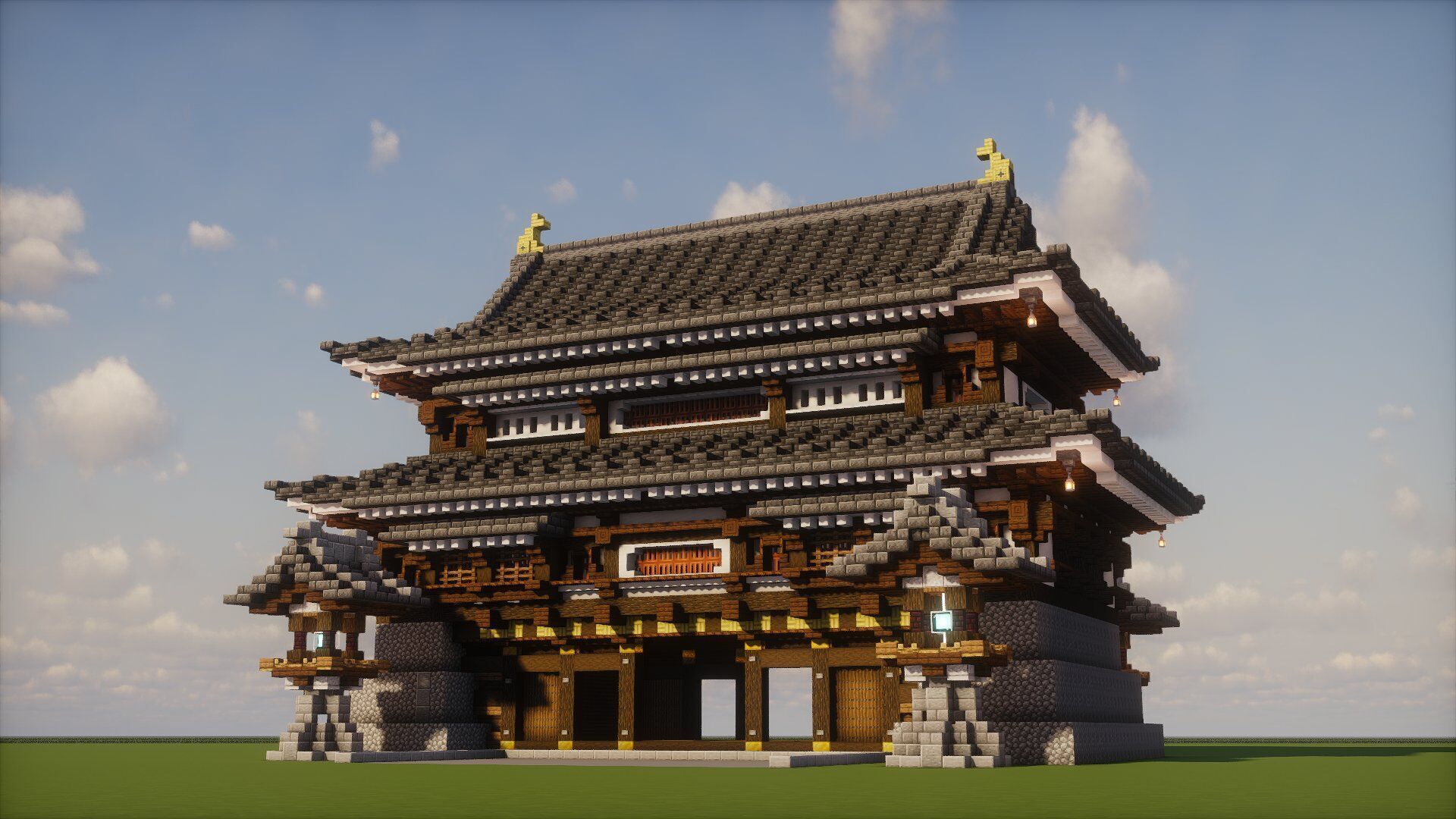 Japanese Castle - 3D MODEL Jiu Yue Castle Hatogoe Gate 3D model_1